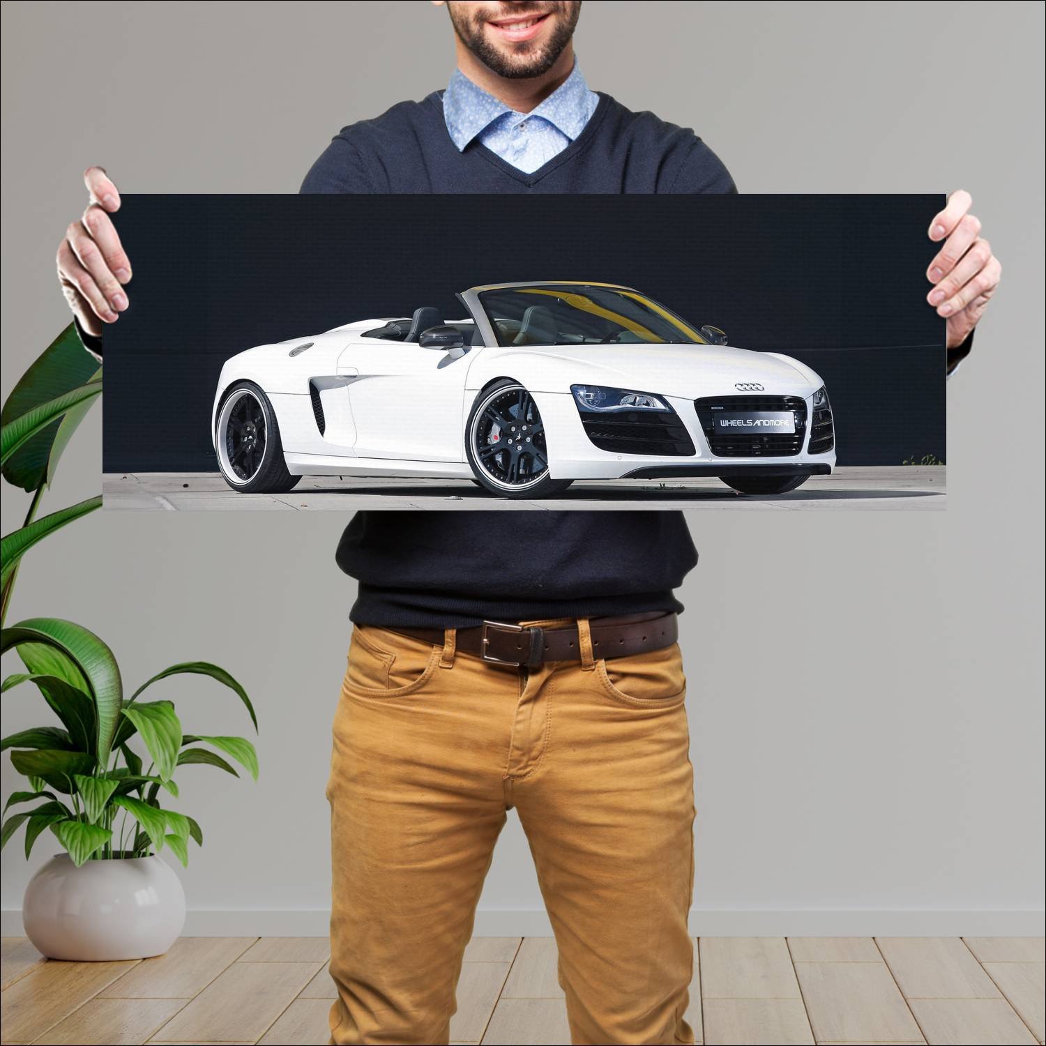 Cuadro grande 30x80cm 2011 audi r8 v10 spyder by w 664 Audi