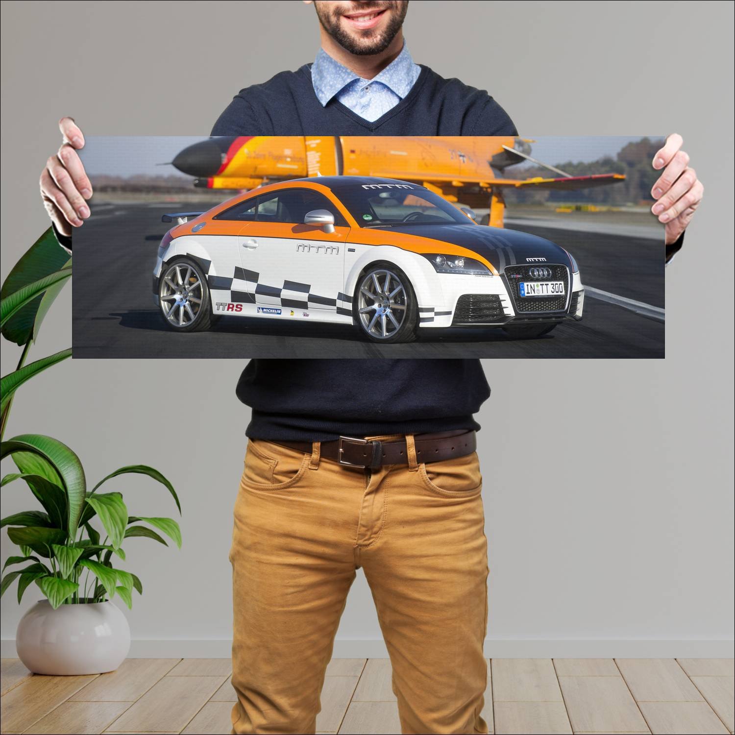 Cuadro grande 30x80cm 2011 audi tt rs coupe clubsp 675 Audi
