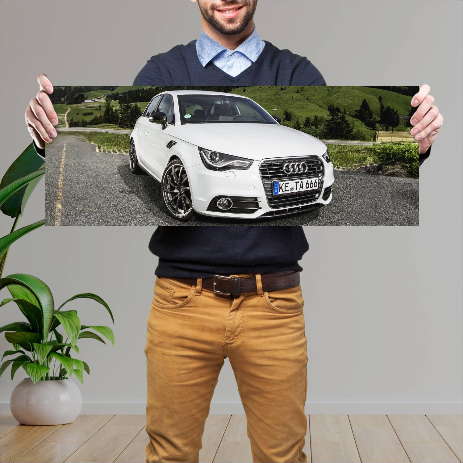 Cuadro grande 30x80cm 2012 abt as1 sportback auto 682 Audi