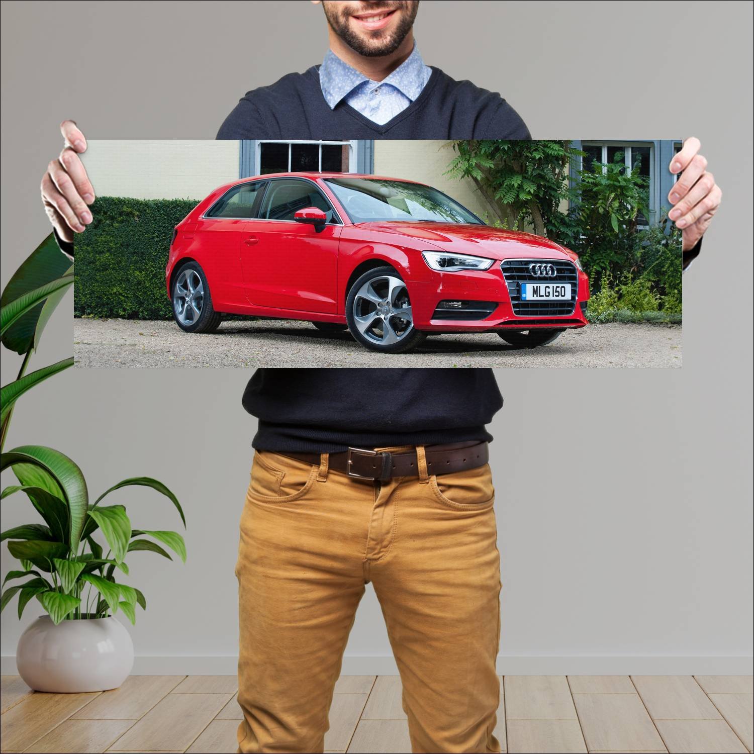 Cuadro grande 30x80cm 2012 audi a3 uk auto 708 Audi