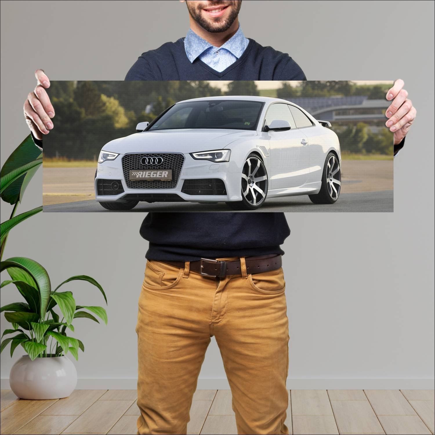 Cuadro grande 30x80cm 2012 audi a5 coupe by rieger 723 Audi