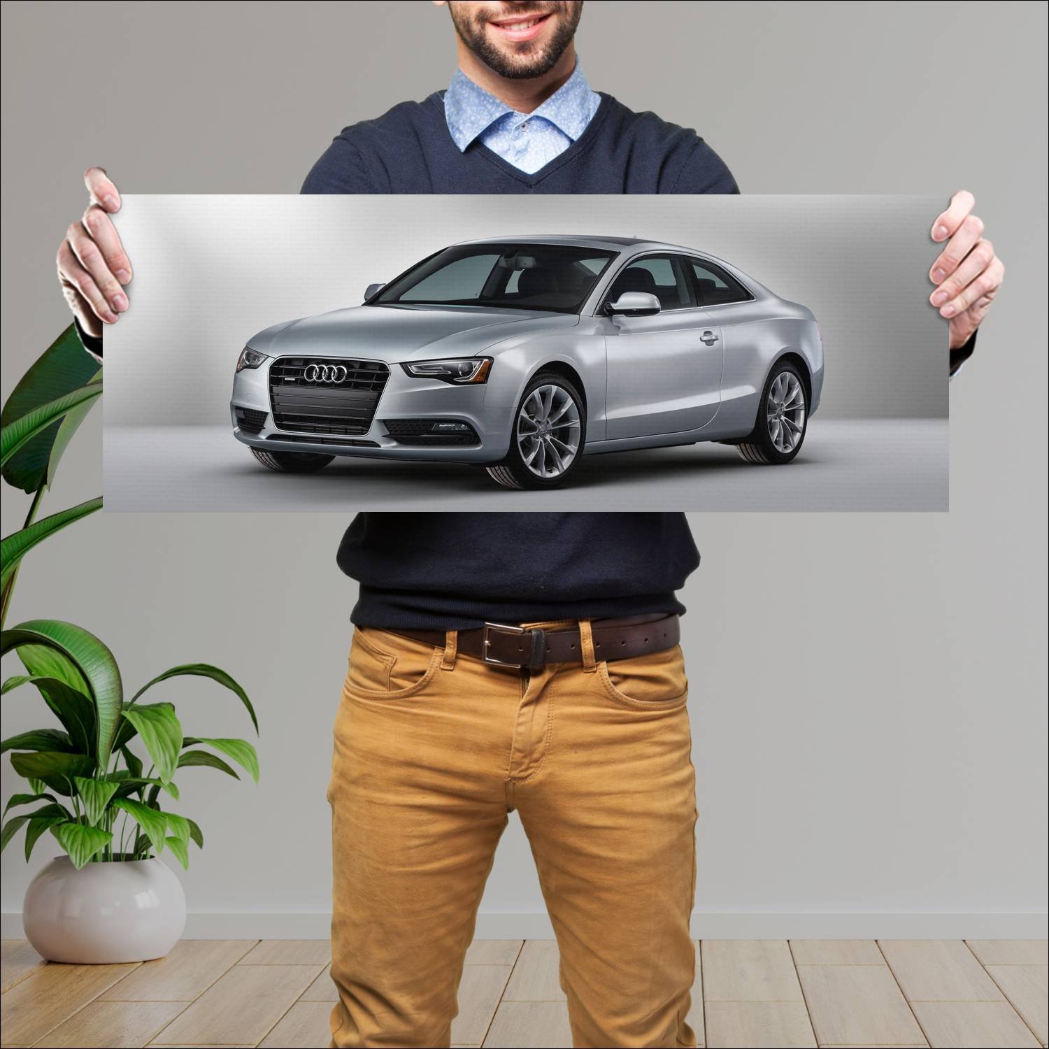 Cuadro grande 30x80cm 2012 audi a5 coupe us auto 724 Audi