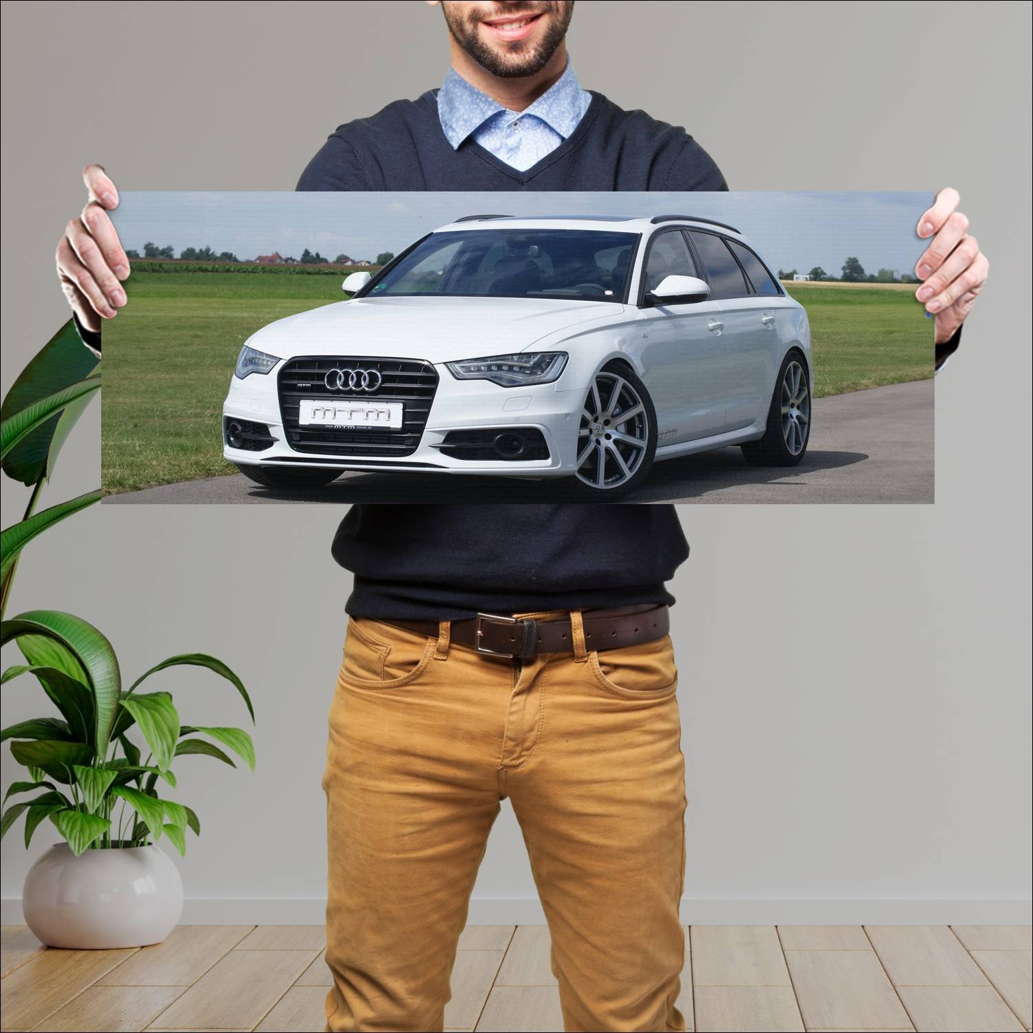 Cuadro grande 30x80cm 2012 audi a6 avant by mtm 11 731 Audi