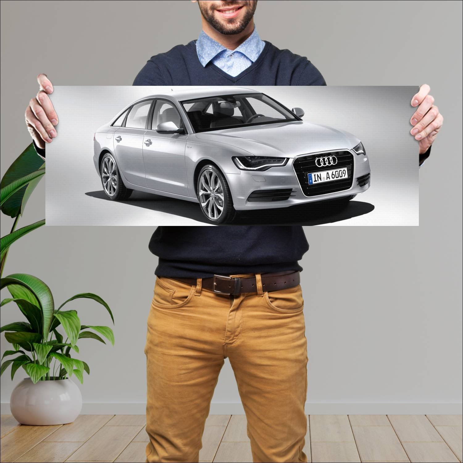 Cuadro grande 30x80cm 2012 audi a6 sedan hybrid 27 734 Audi