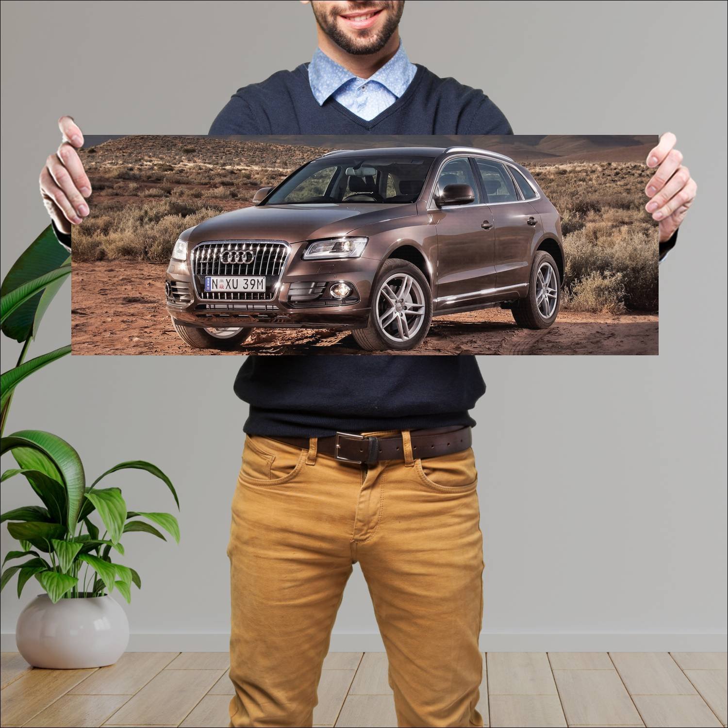 Cuadro grande 30x80cm 2012 audi q5 au auto 743 Audi
