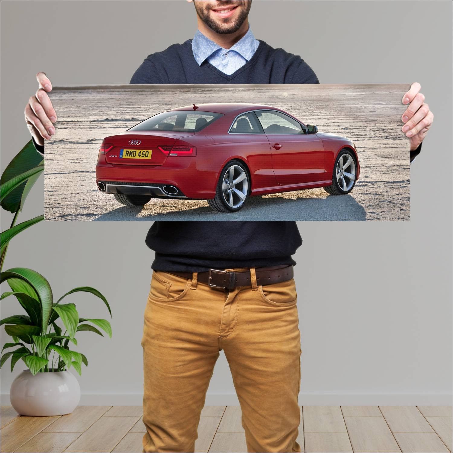 Cuadro grande 30x80cm 2012 audi rs 5 coupe uk Audi