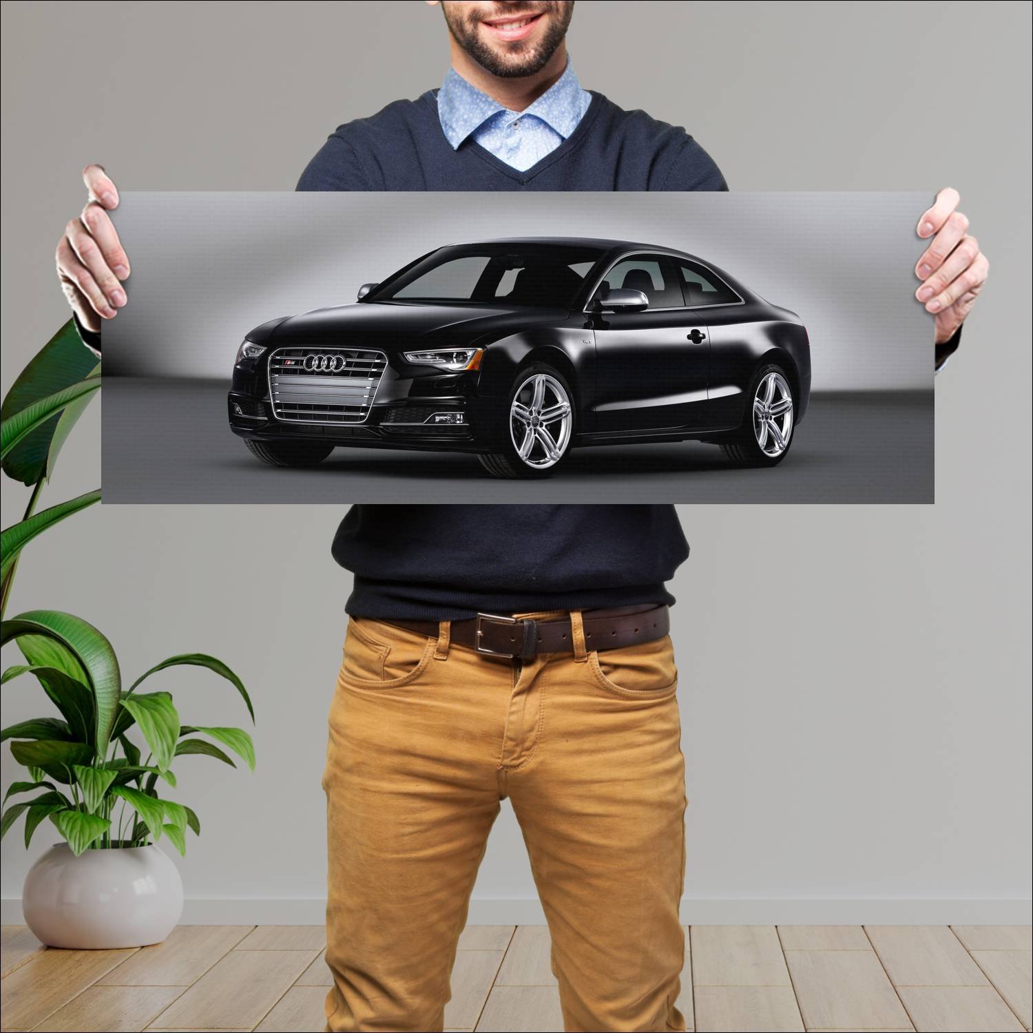 Cuadro grande 30x80cm 2012 audi s5 coupe us auto 781 Audi
