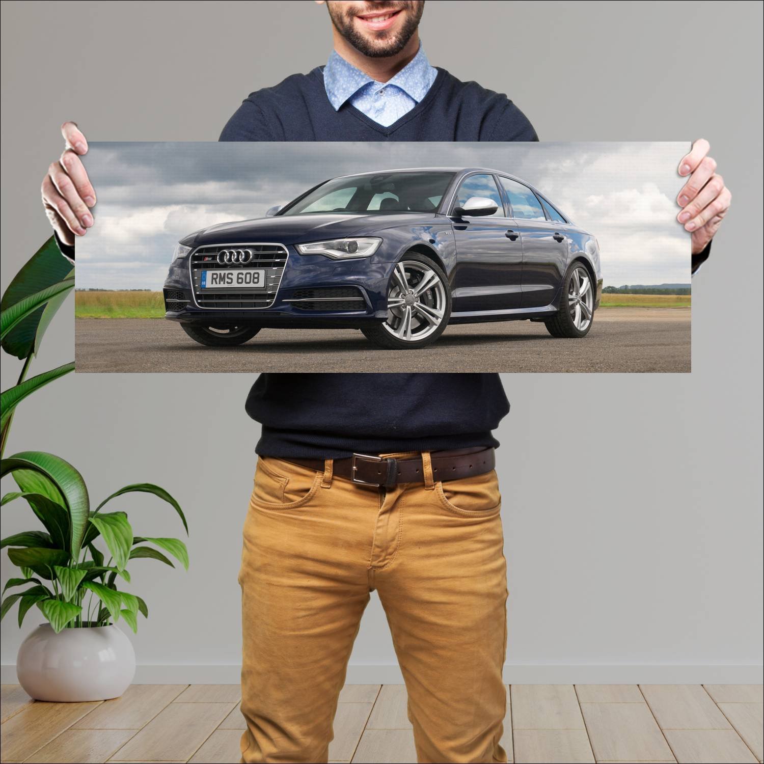 Cuadro grande 30x80cm 2012 audi s6 saloon uk auto 784 Audi