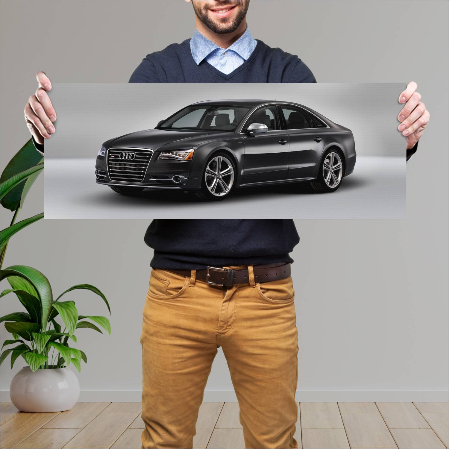 Cuadro grande 30x80cm 2012 audi s8 us auto 794 Audi