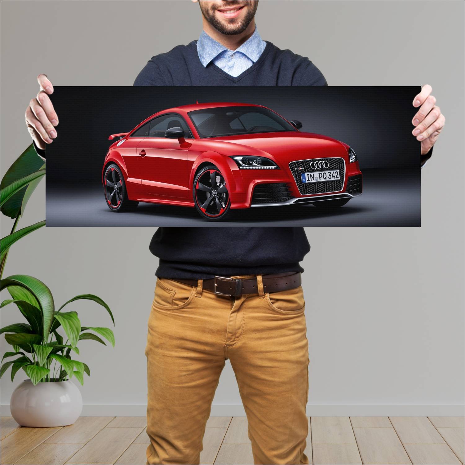 Cuadro grande 30x80cm 2012 audi tt rs coupe plus 6 798 Audi