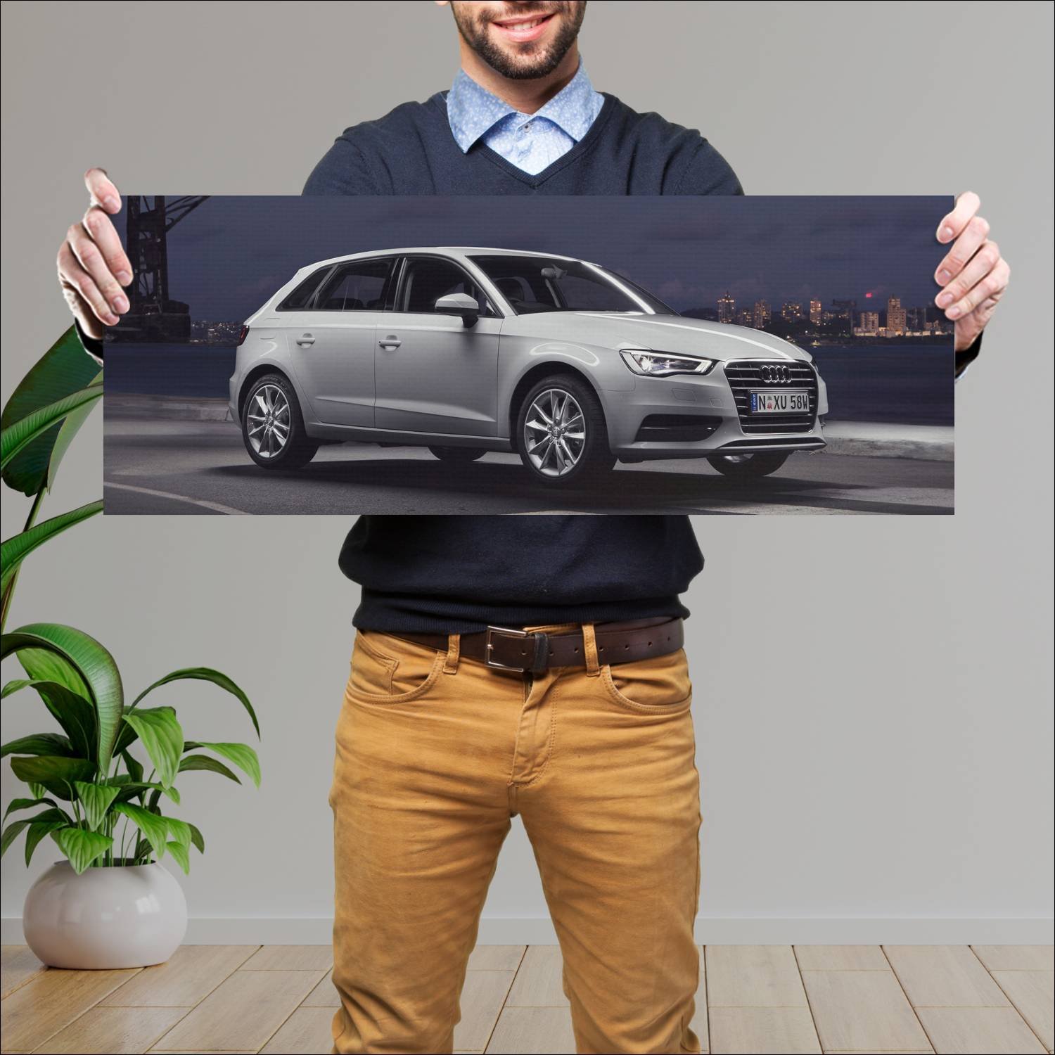 Cuadro grande 30x80cm 2013 audi a3 sportback au 85 812 Audi