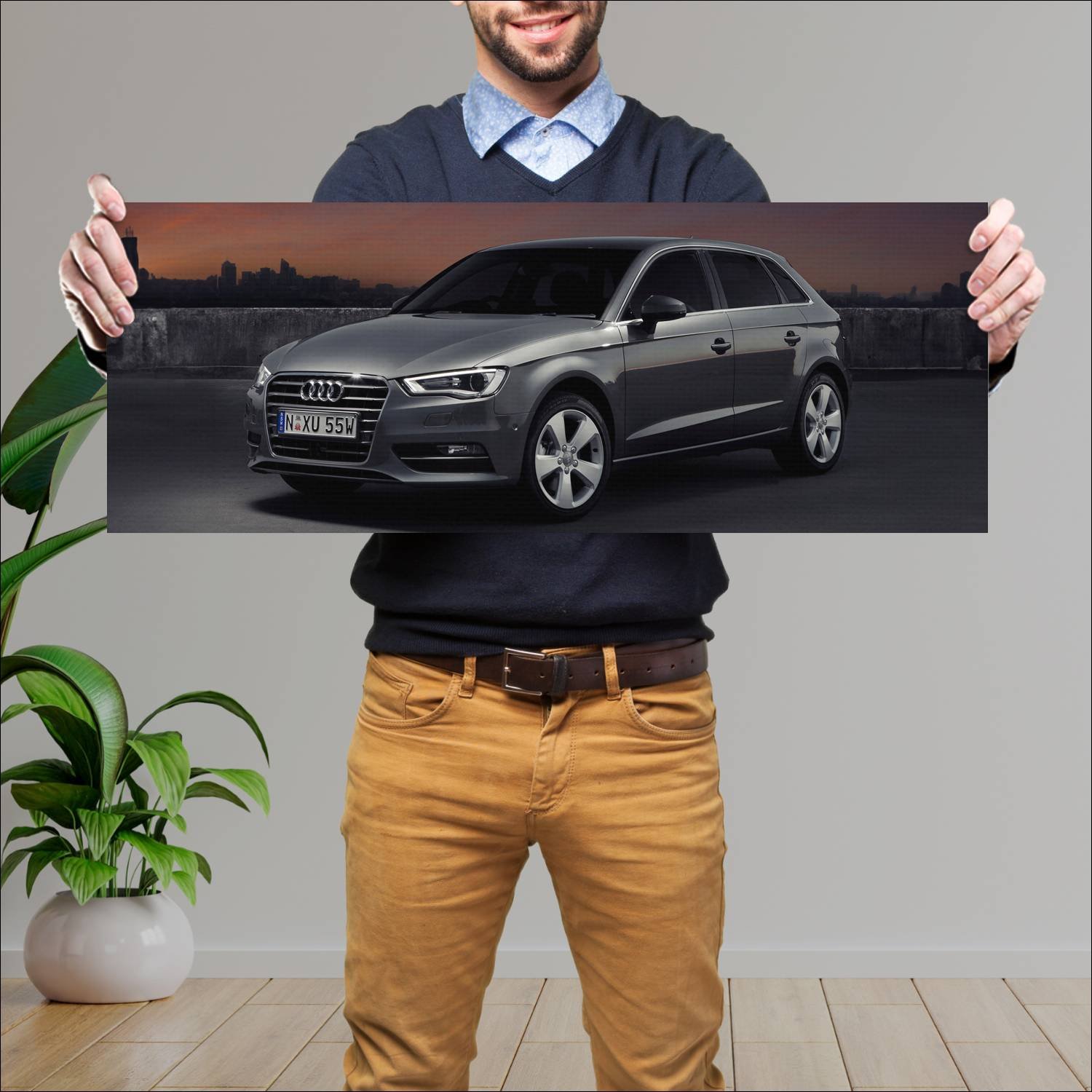 Cuadro grande 30x80cm 2013 audi a3 sportback au 85 813 Audi