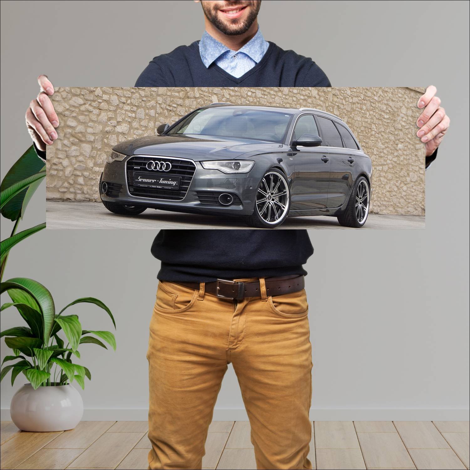 Cuadro grande 30x80cm 2013 audi a6 avant by senner 821 Audi