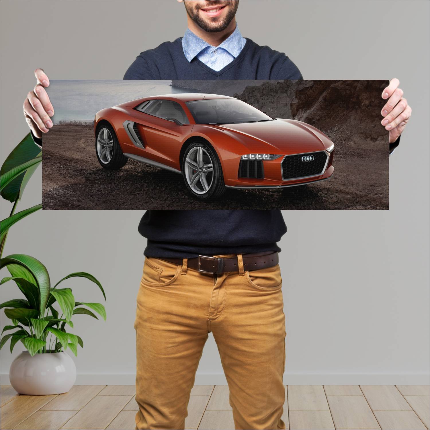 Cuadro grande 30x80cm 2013 audi nanuk quattro Audi
