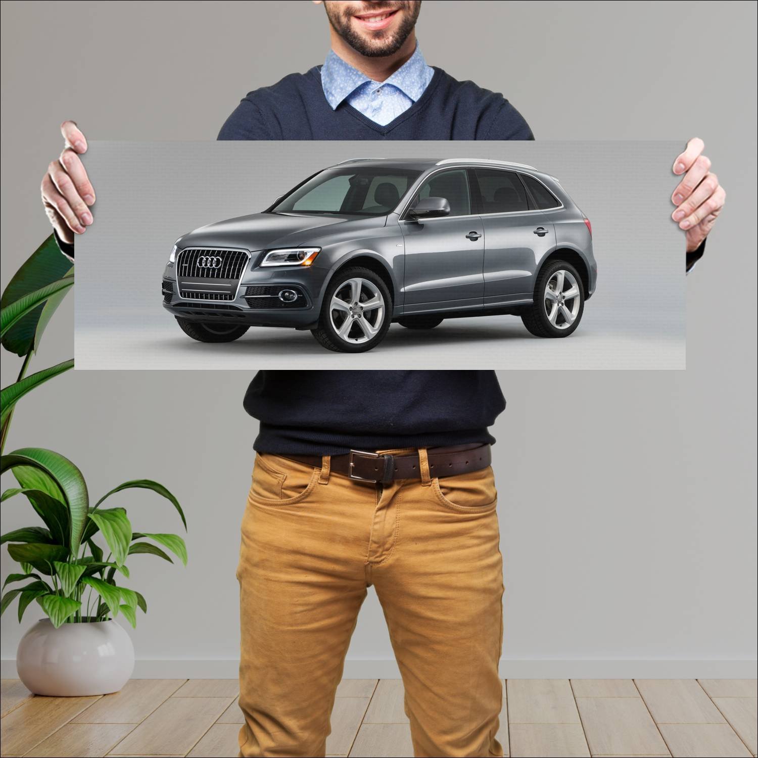 Cuadro grande 30x80cm 2013 audi q5 tfsi quattro s 825 Audi