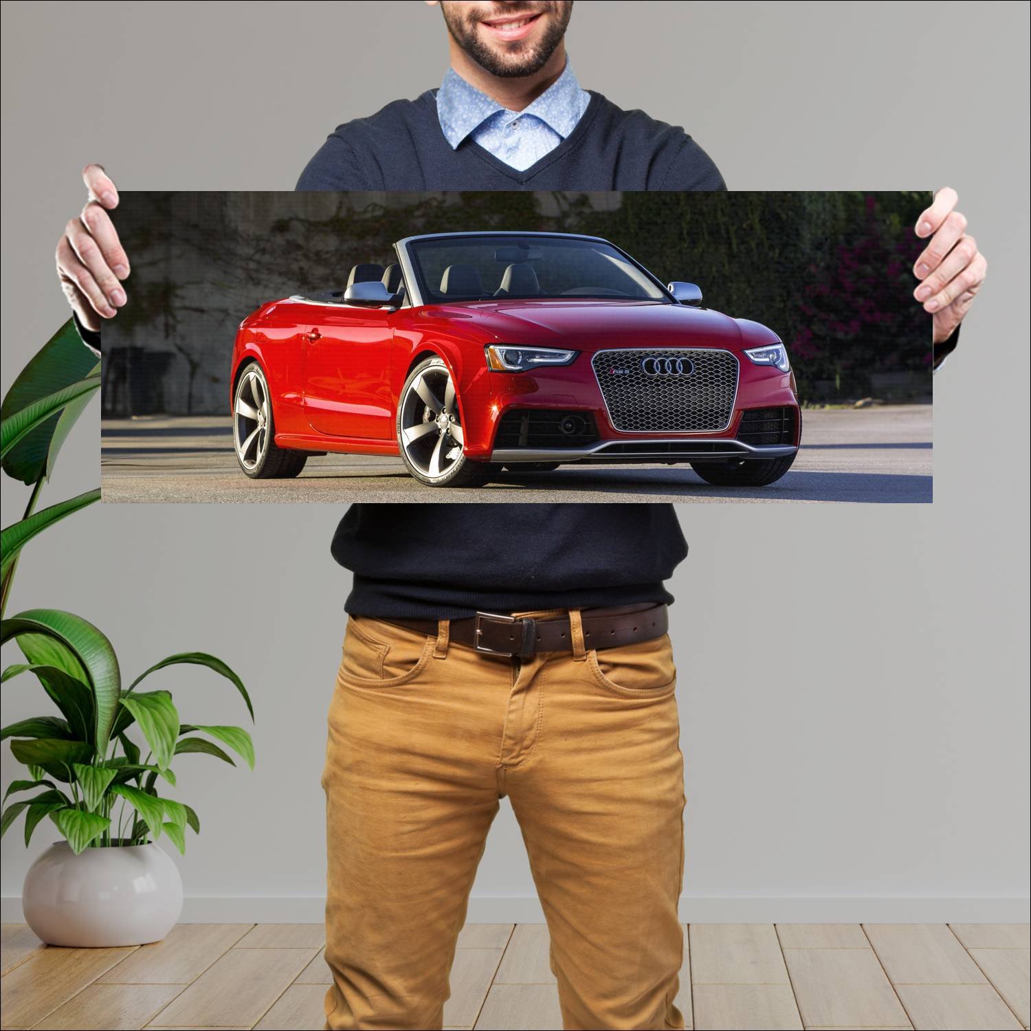 Cuadro grande 30x80cm 2013 audi rs 5 cabriolet us 836 Audi