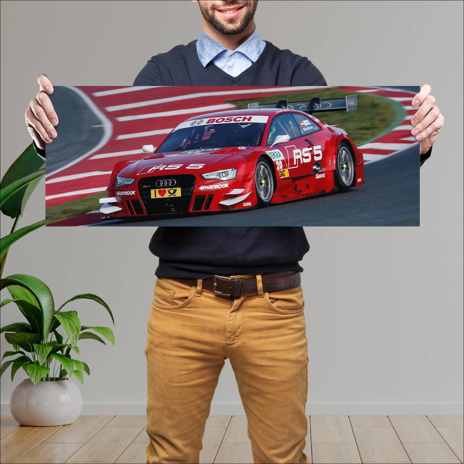 Cuadro grande 30x80cm 2013 audi rs 5 dtm auto 838 Audi