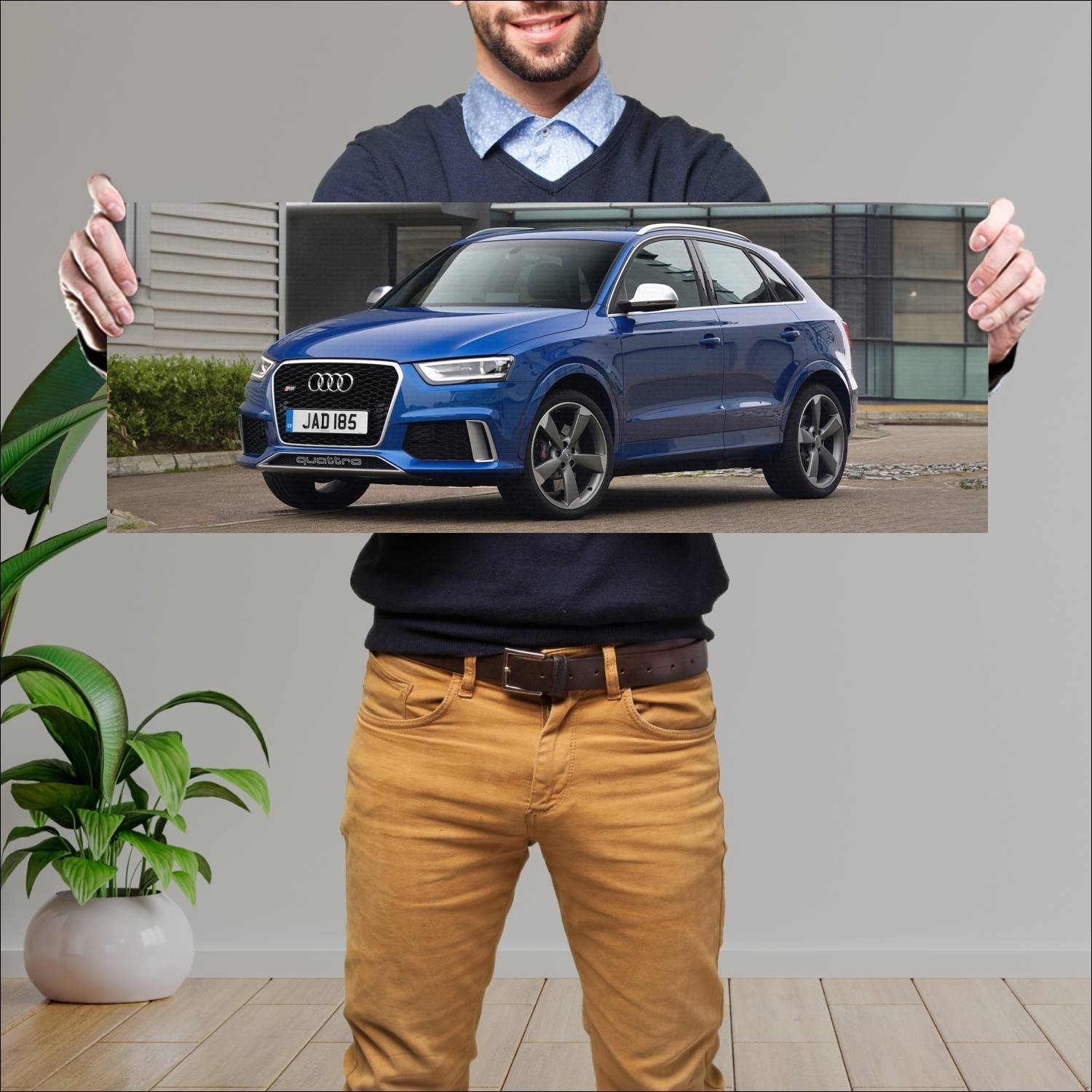 Cuadro grande 30x80cm 2013 audi rs q3 uk auto 850 Audi