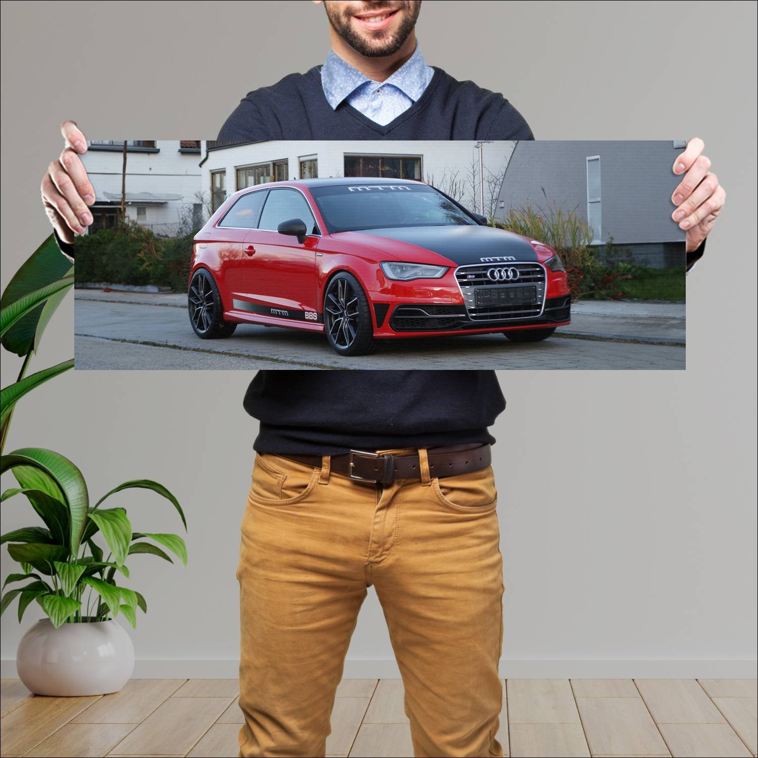 Cuadro grande 30x80cm 2013 audi s3 by mtm auto 854 Audi