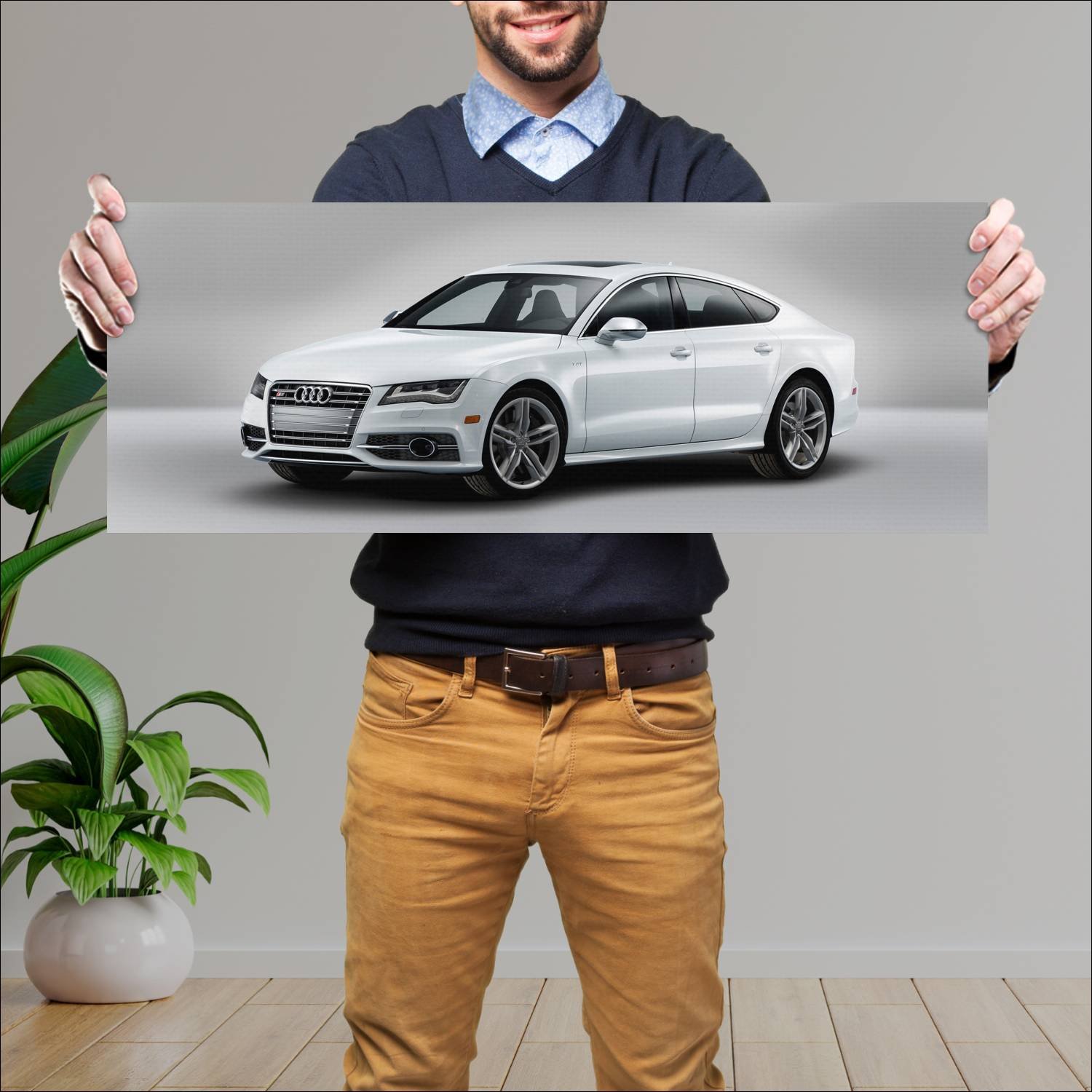 Cuadro grande 30x80cm 2013 audi s7 sportback us 87 866 Audi