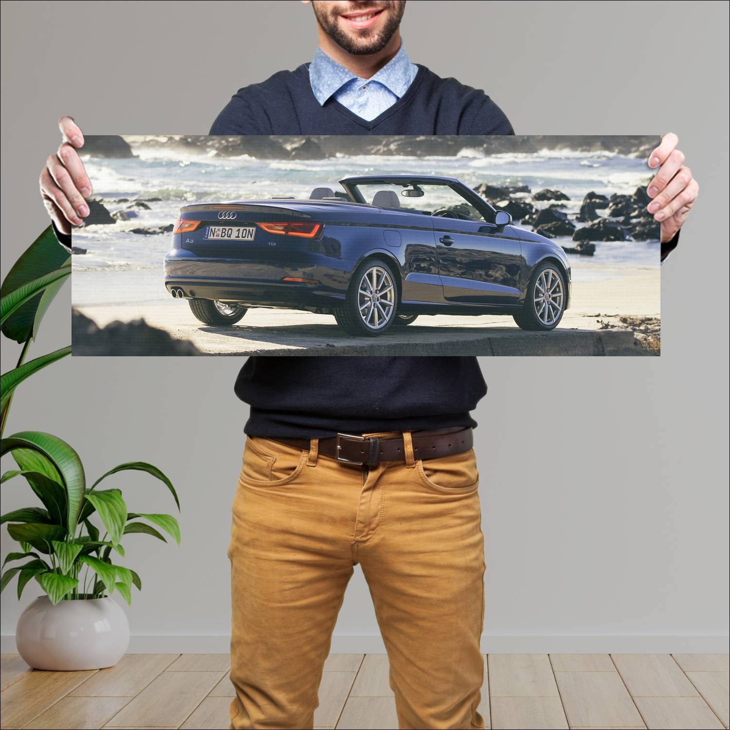 Cuadro grande 30x80cm 2014 audi a3 cabriolet au 85 882 Audi