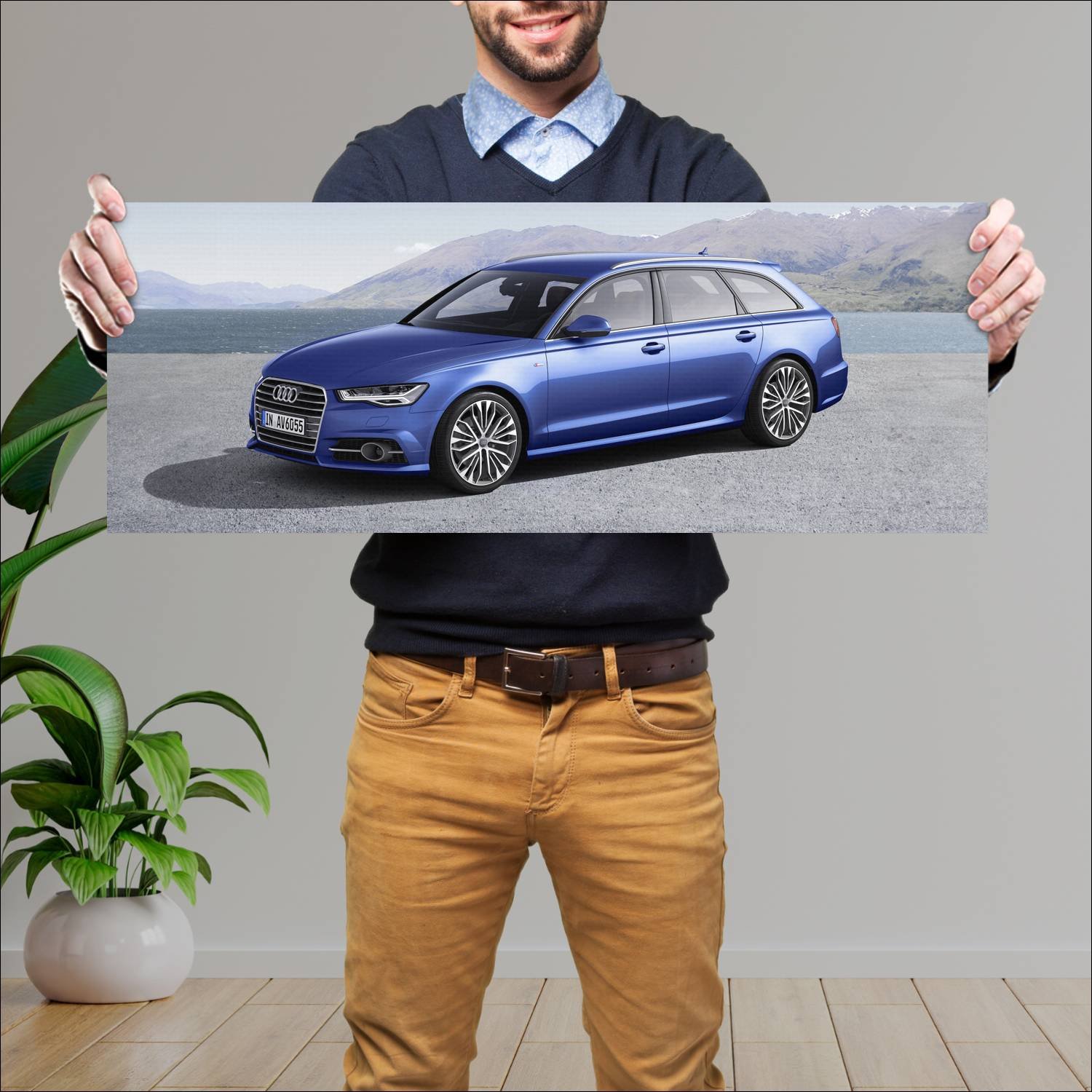 Cuadro grande 30x80cm 2014 audi a6 avant s line 26 900 Audi