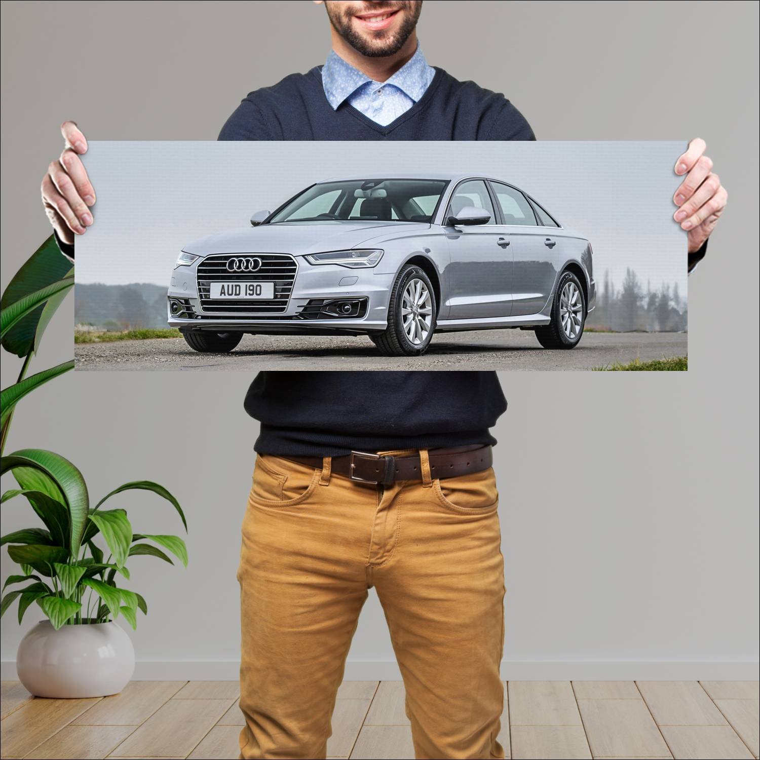 Cuadro grande 30x80cm 2014 audi a6 saloon uk auto 902 Audi