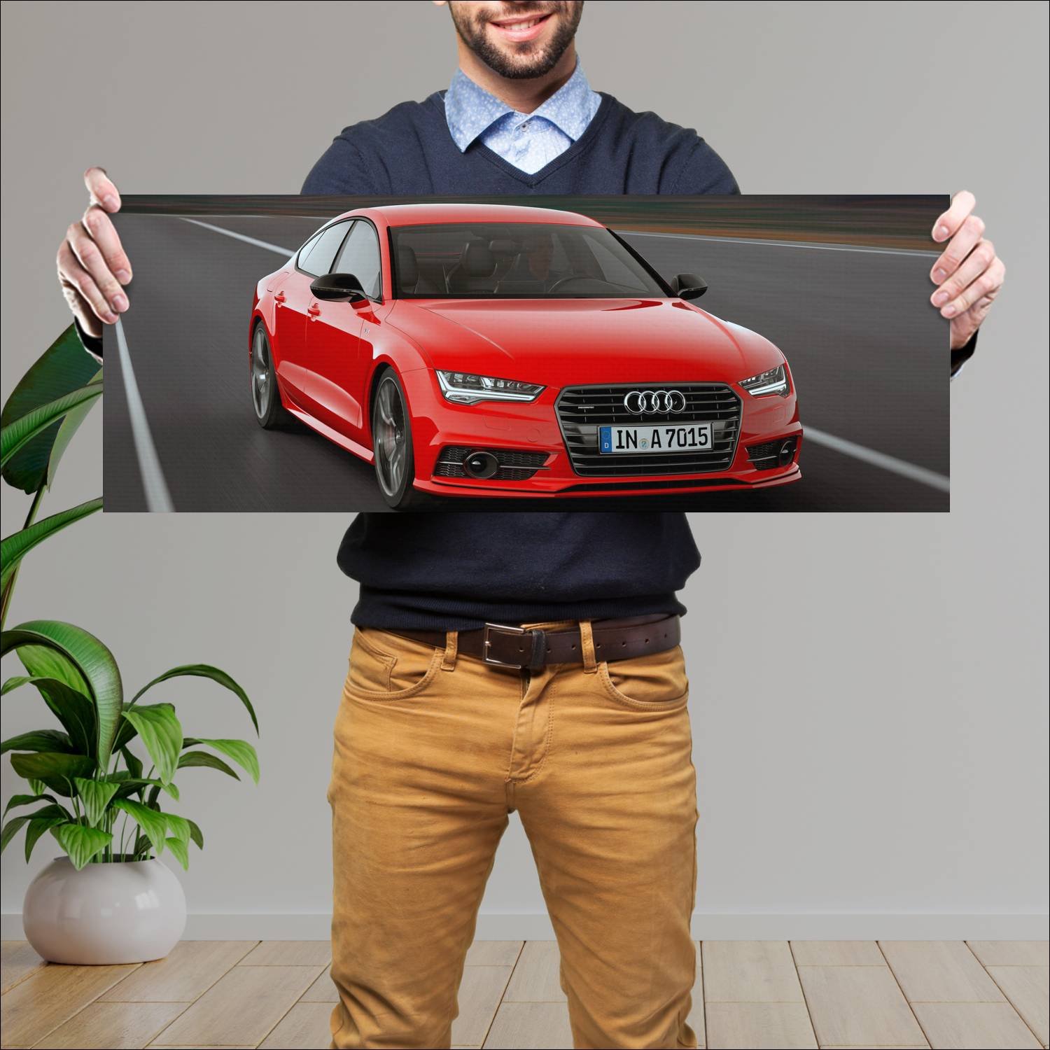 Cuadro grande 30x80cm 2014 audi a7 sportback compe 903 Audi