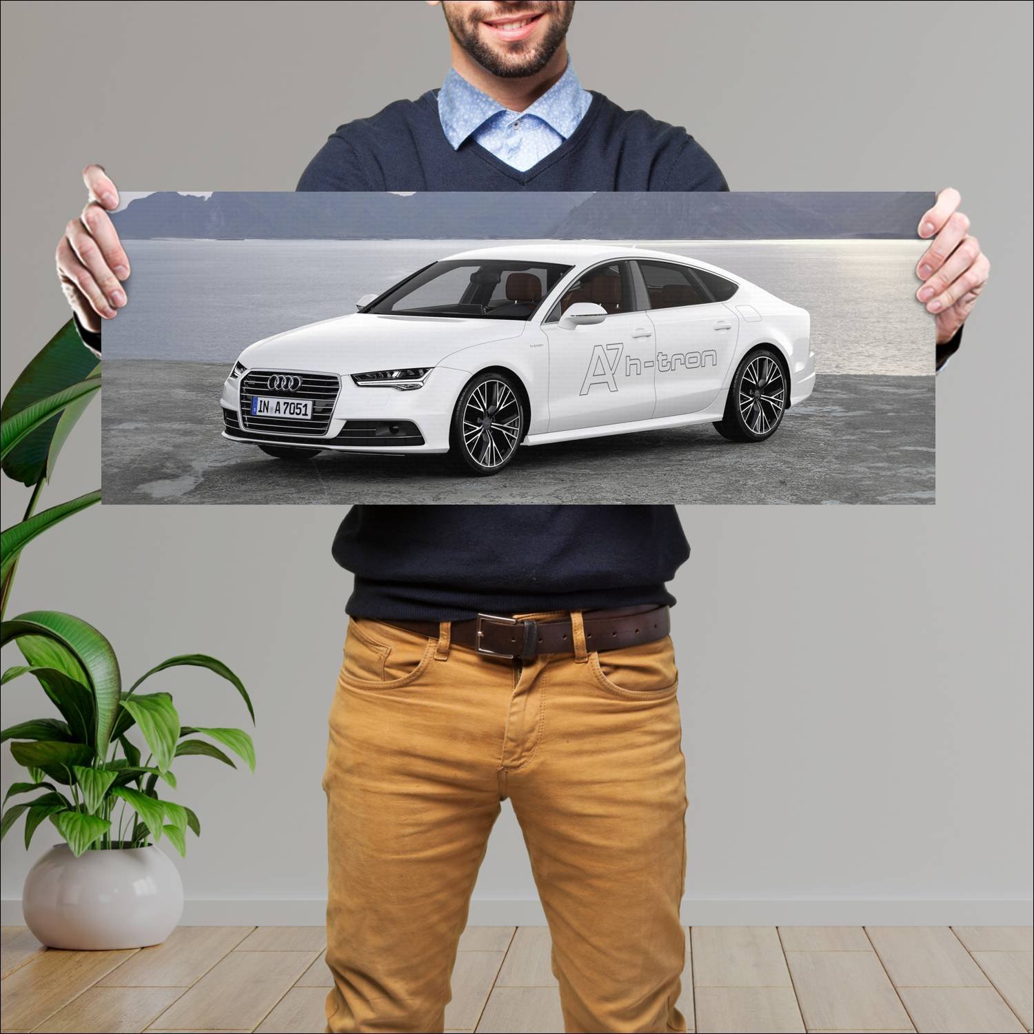Cuadro grande 30x80cm 2014 audi a7 sportback h tro 904 Audi
