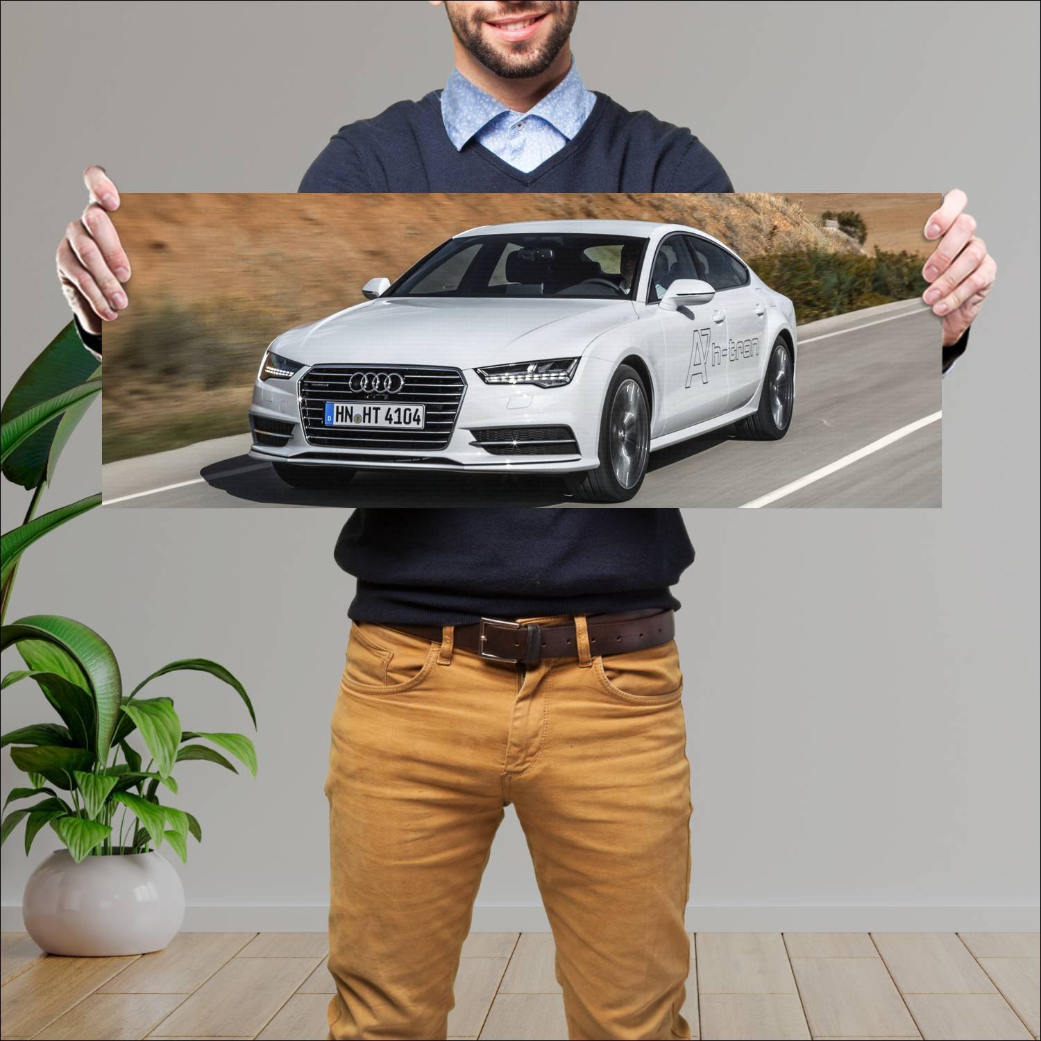 Cuadro grande 30x80cm 2014 audi a7 sportback h tro 905 Audi