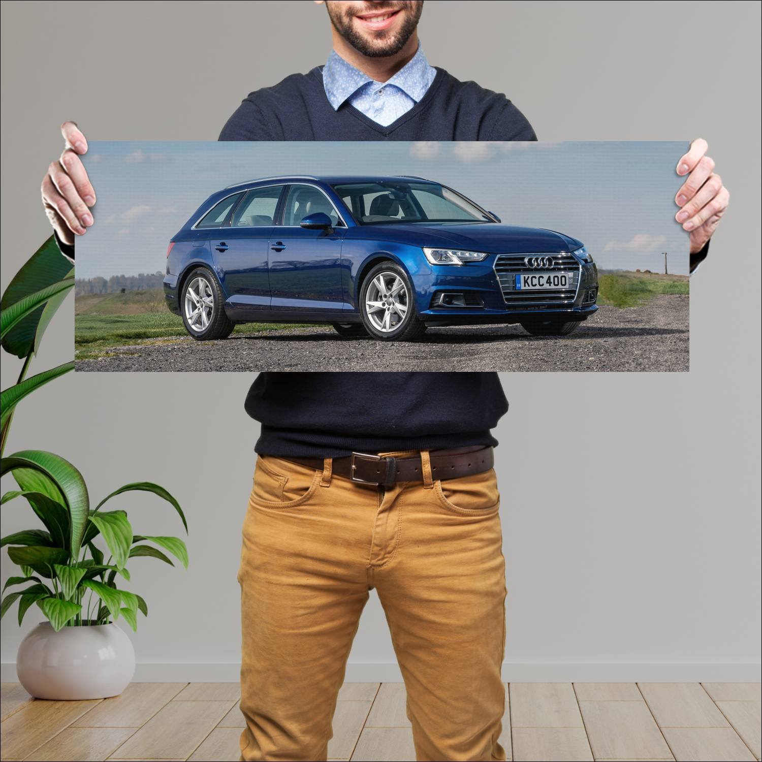 Cuadro grande 30x80cm 2015 audi a4 avant uk auto 995 Audi