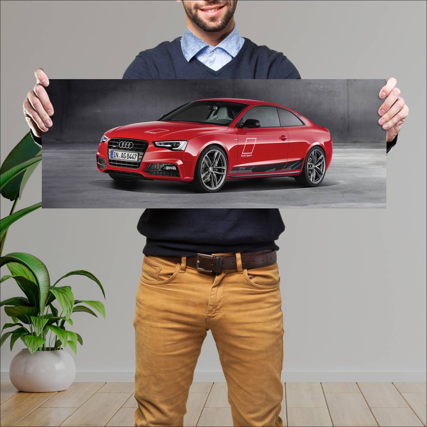 Cuadro grande 30x80cm 2015 audi a5 coupe dtm selec 4 Audi