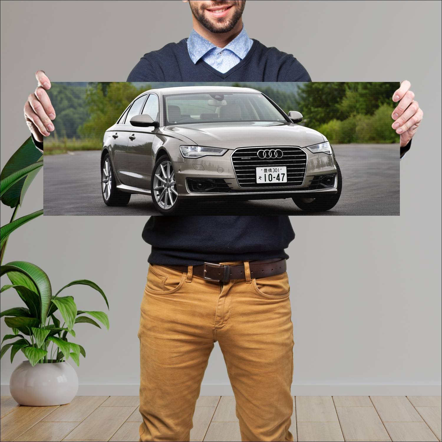 Cuadro grande 30x80cm 2015 audi a6 sedan jp auto 8 Audi