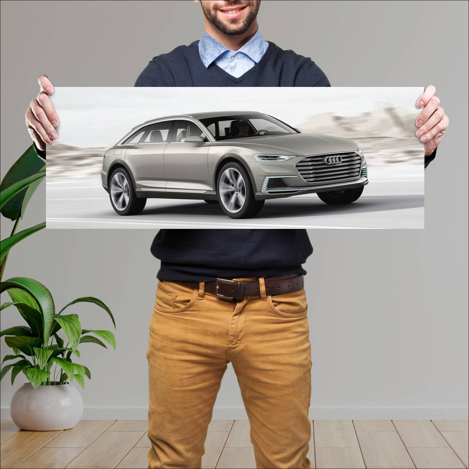 Cuadro grande 30x80cm 2015 audi prologue allroad 8 22 Audi