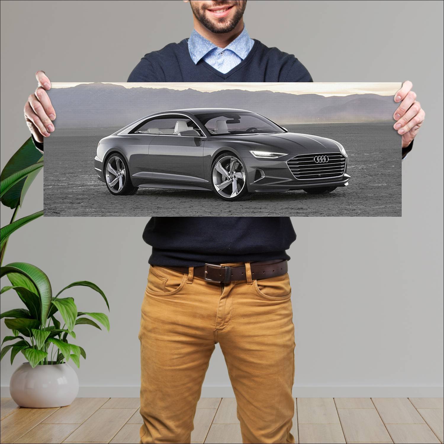 Cuadro grande 30x80cm 2015 audi prologue piloted d 24 Audi