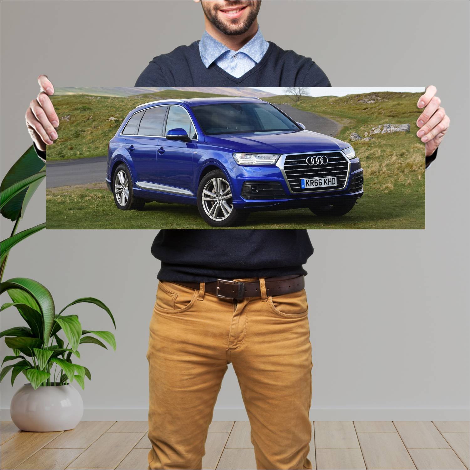 Cuadro grande 30x80cm 2015 audi q7 s line uk auto 41 Audi