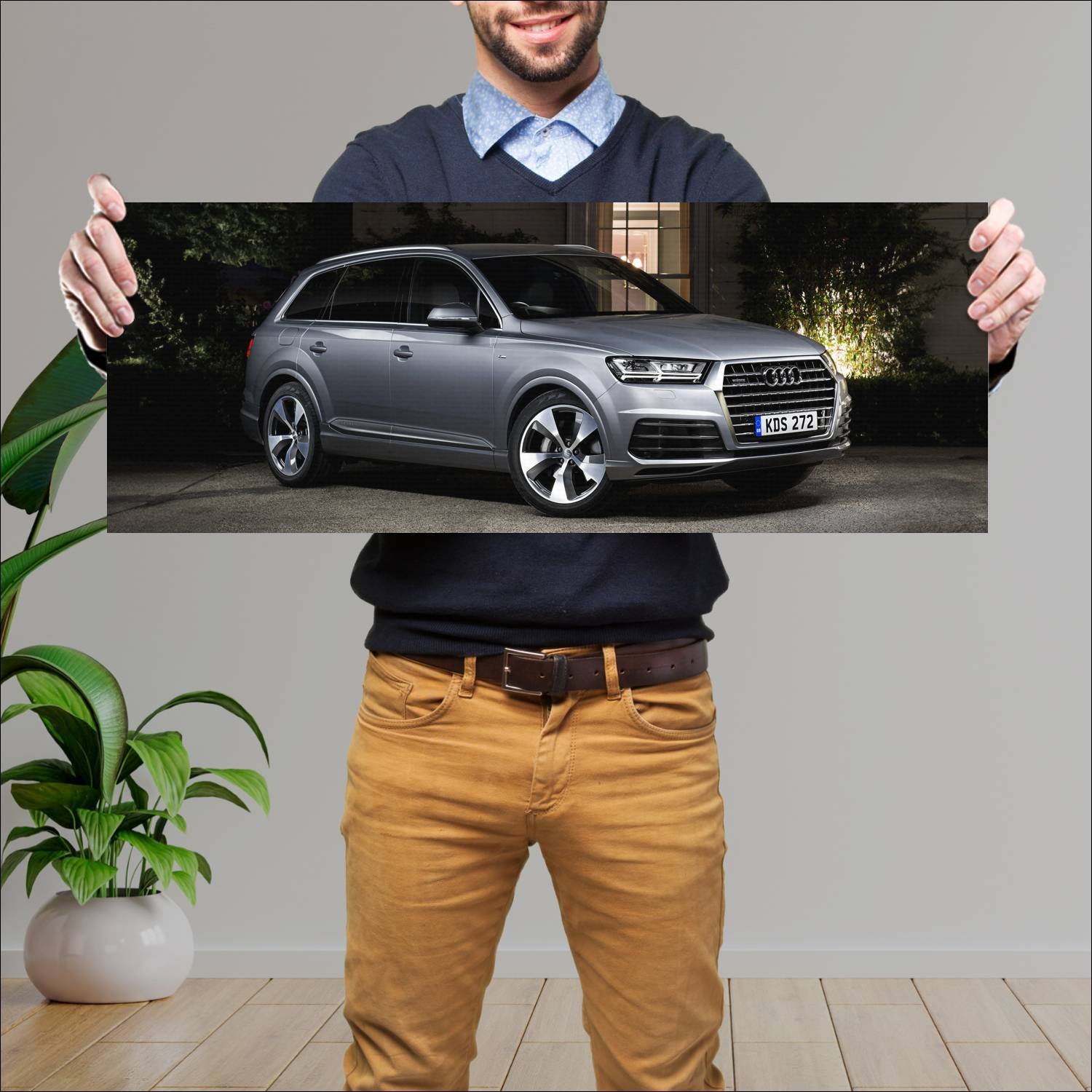 Cuadro grande 30x80cm 2015 audi q7 s line uk auto 42 Audi