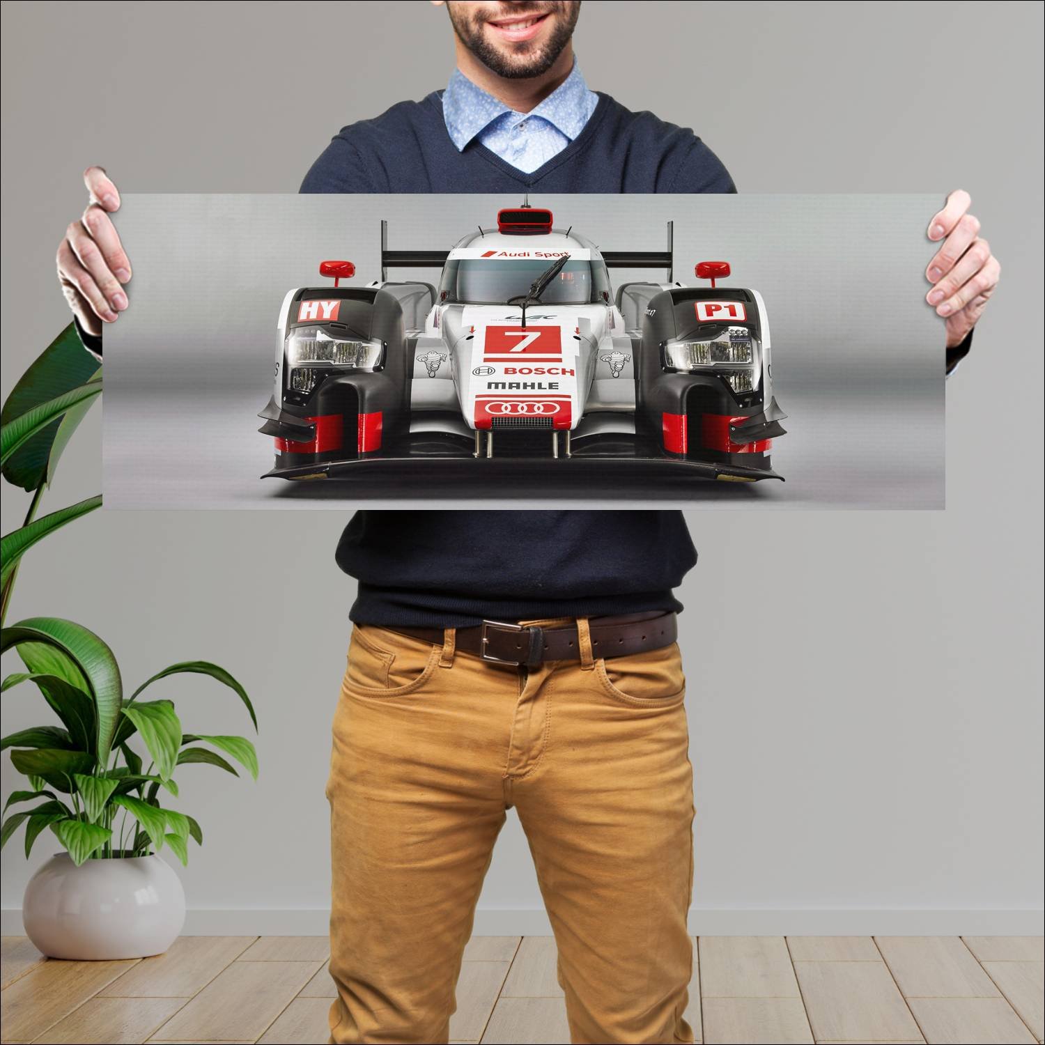 Cuadro grande 30x80cm 2015 audi r18 e tron quattro 45 Audi