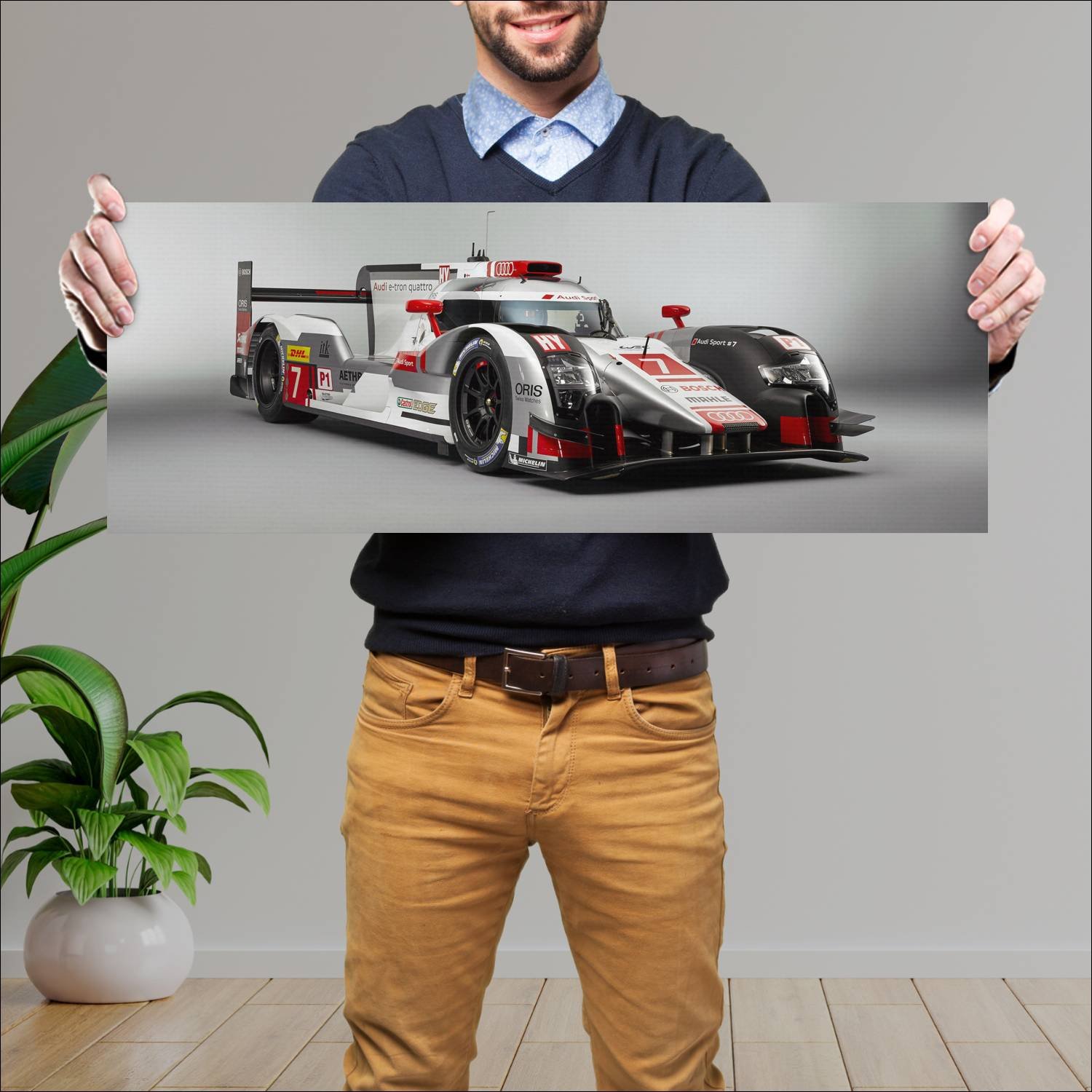 Cuadro grande 30x80cm 2015 audi r18 e tron quattro 46 Audi