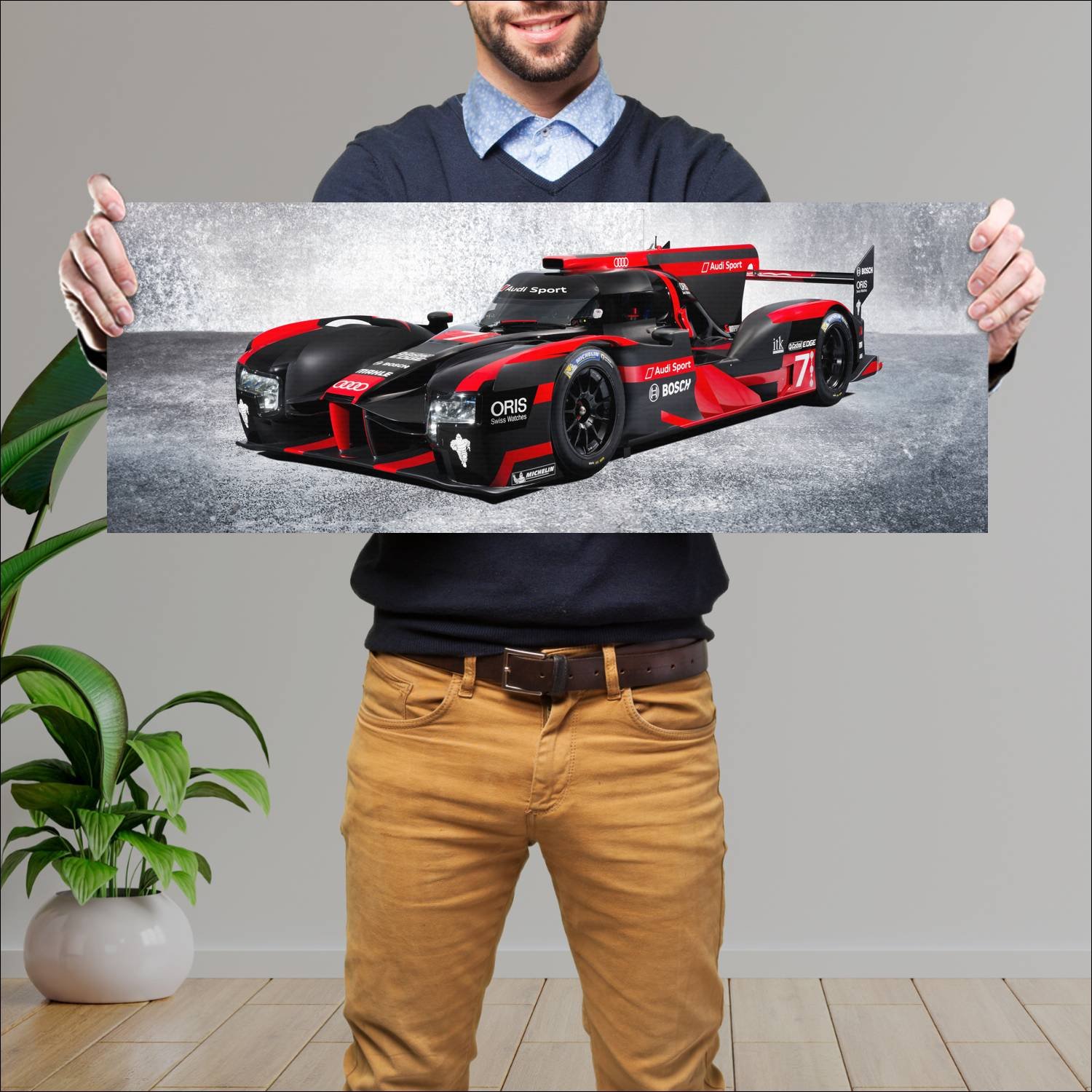 Cuadro grande 30x80cm 2015 audi r18 e tron quattro 47 Audi