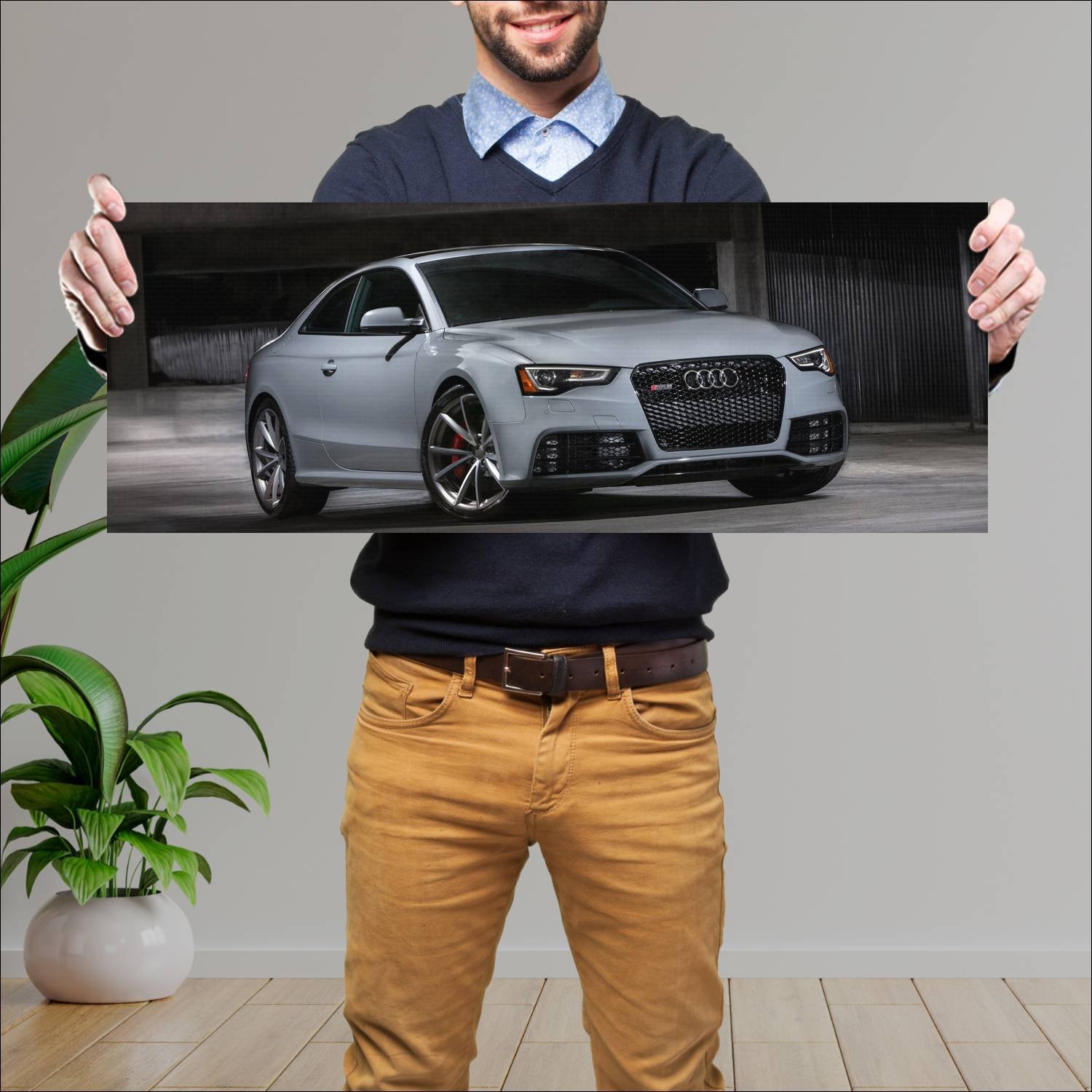 Cuadro grande 30x80cm 2015 audi rs 5 coupe sport e 62 Audi