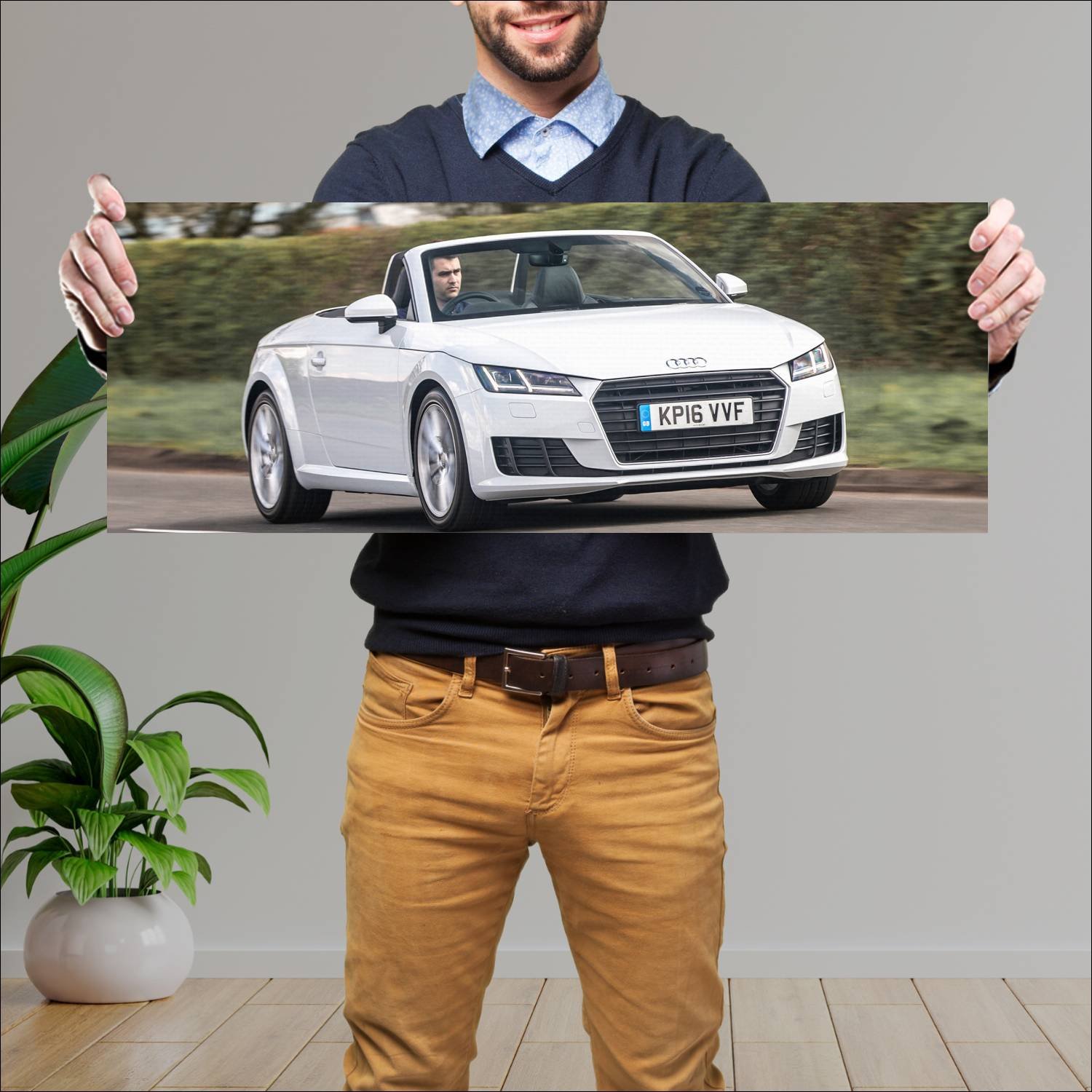 Cuadro grande 30x80cm 2015 audi tt roadster uk 866 92 Audi