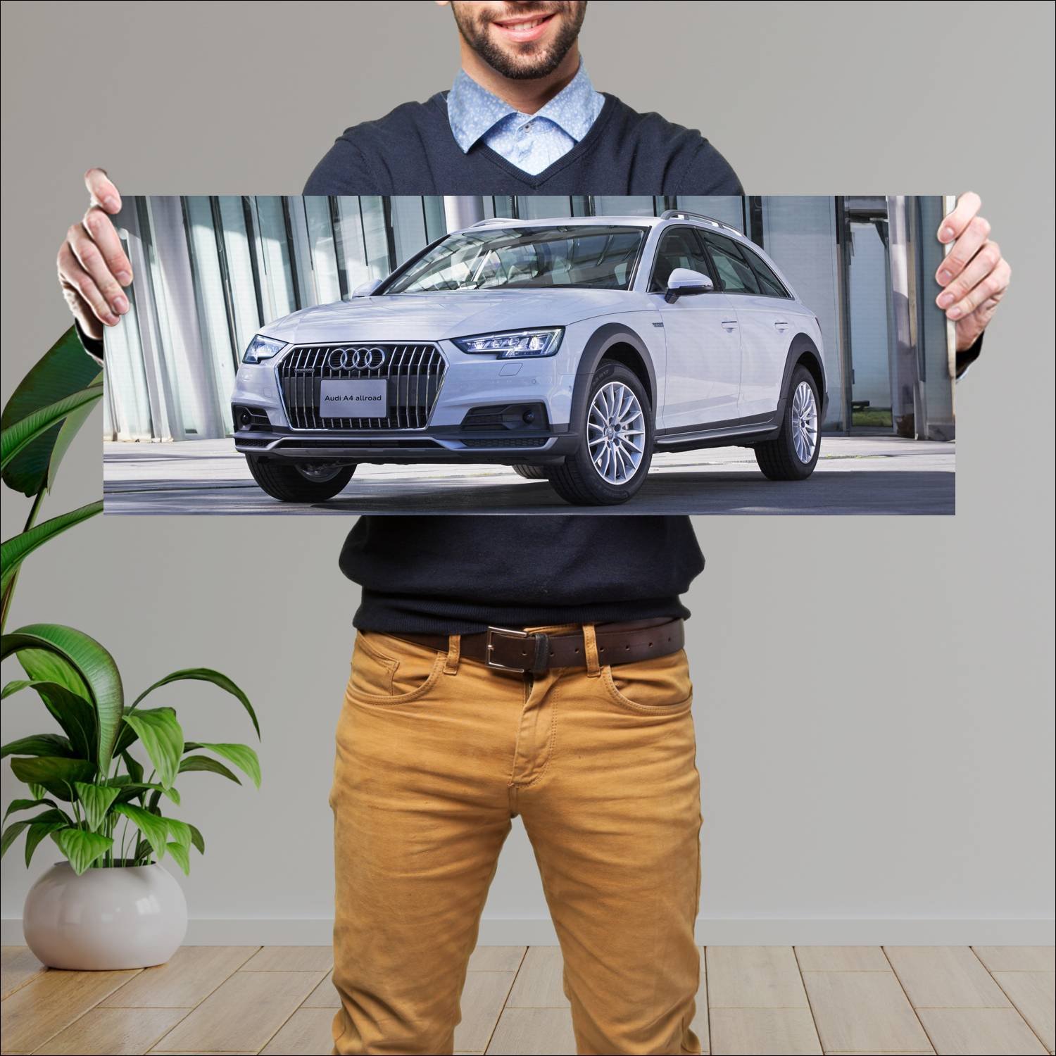 Cuadro grande 30x80cm 2016 audi a4 allroad jp Audi