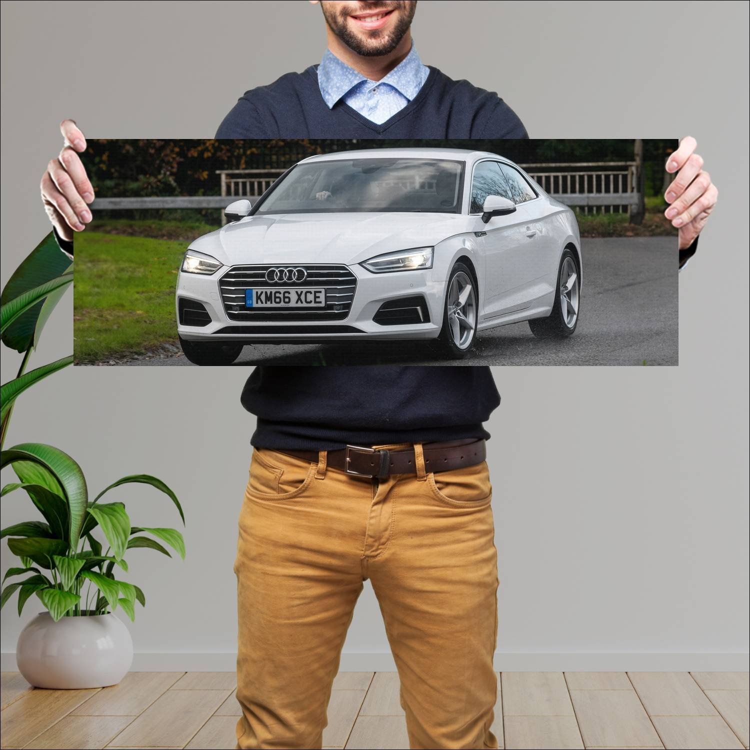 Cuadro grande 30x80cm 2016 audi a5 coupe uk auto 145 Audi