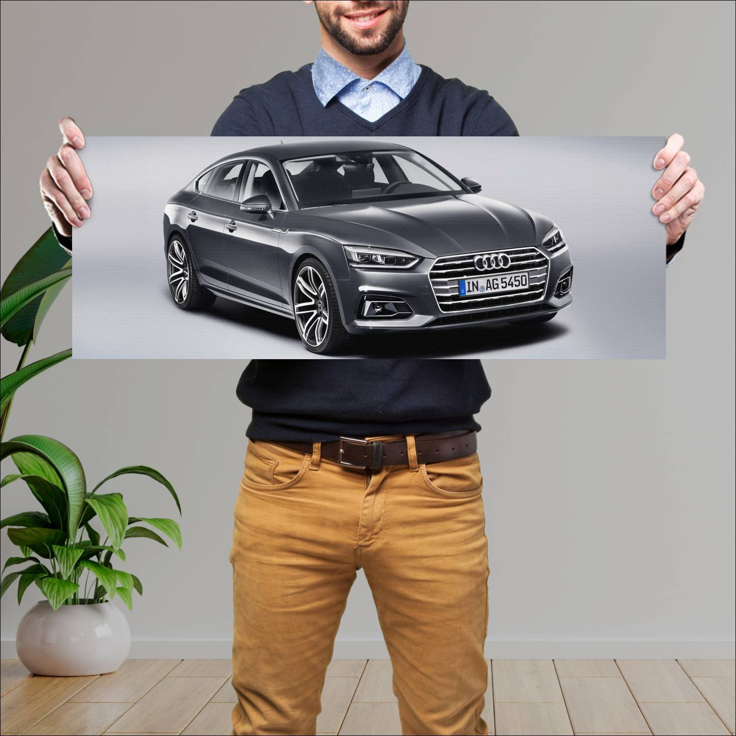 Cuadro grande 30x80cm 2016 audi a5 sportback g tro 147 Audi