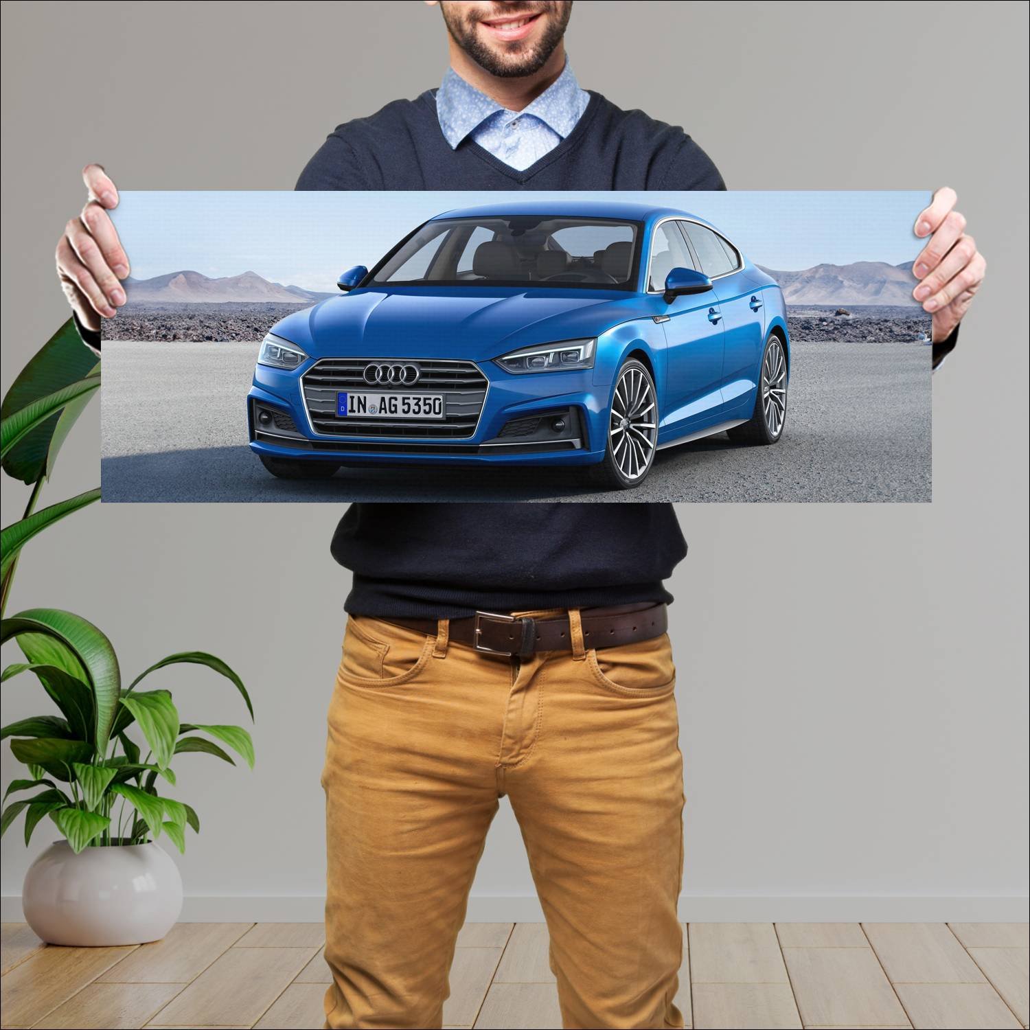 Cuadro grande 30x80cm 2016 audi a5 sportback g tro 148 Audi