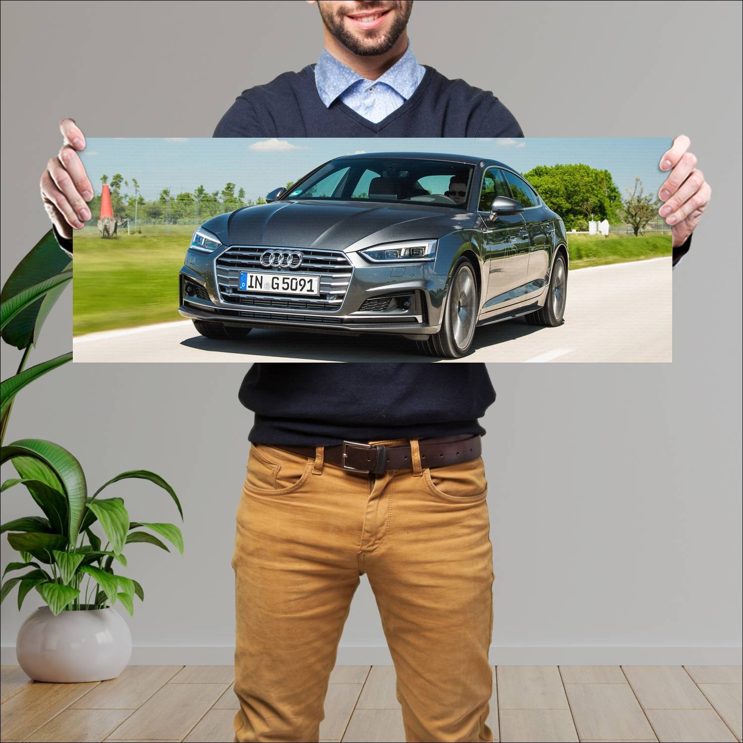 Cuadro grande 30x80cm 2016 audi a5 sportback g tro 149 Audi