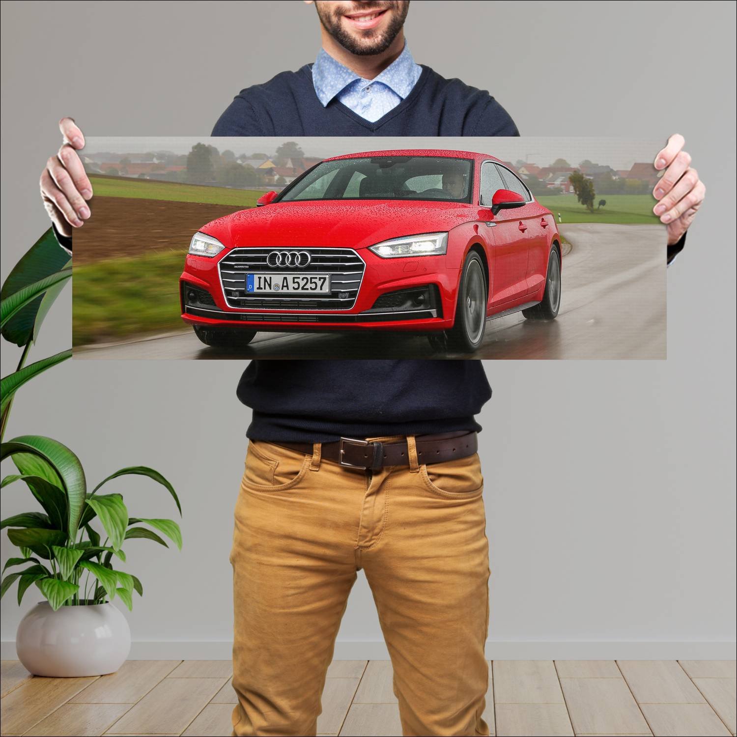 Cuadro grande 30x80cm 2016 audi a5 sportback s lin 151 Audi