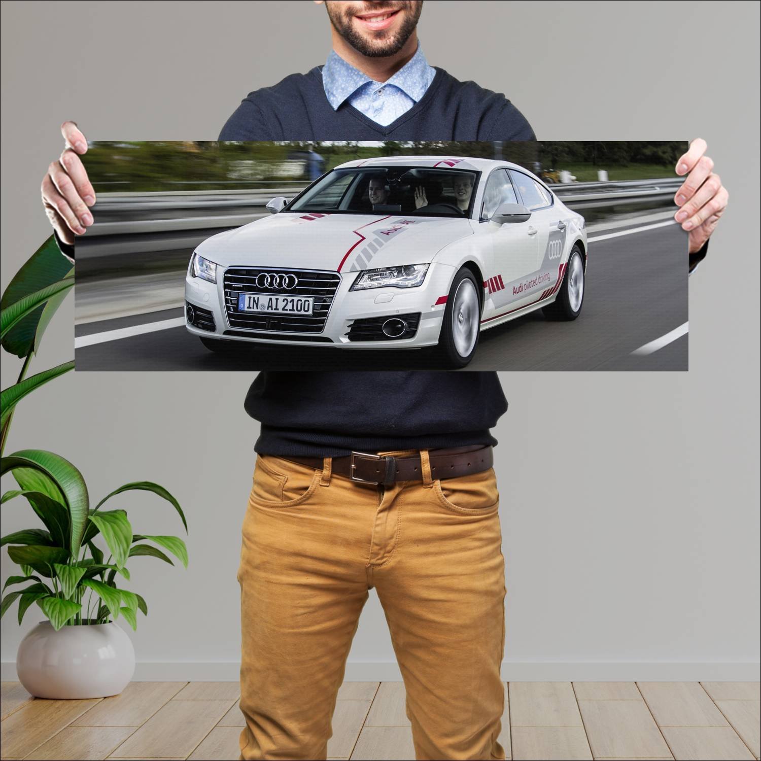 Cuadro grande 30x80cm 2016 audi a7 sportback pilot 155 Audi
