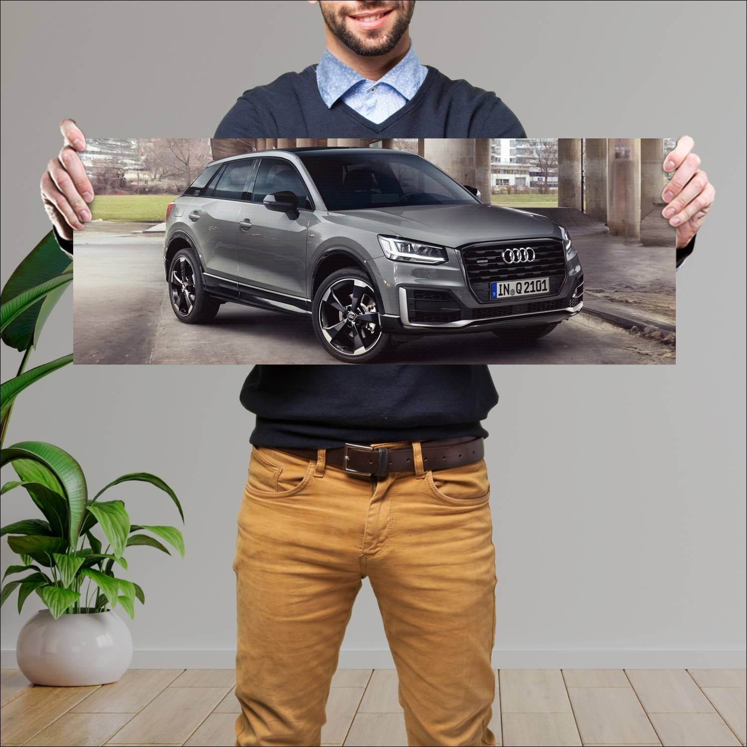 Cuadro grande 30x80cm 2016 audi q2 edition 1 auto 160 Audi